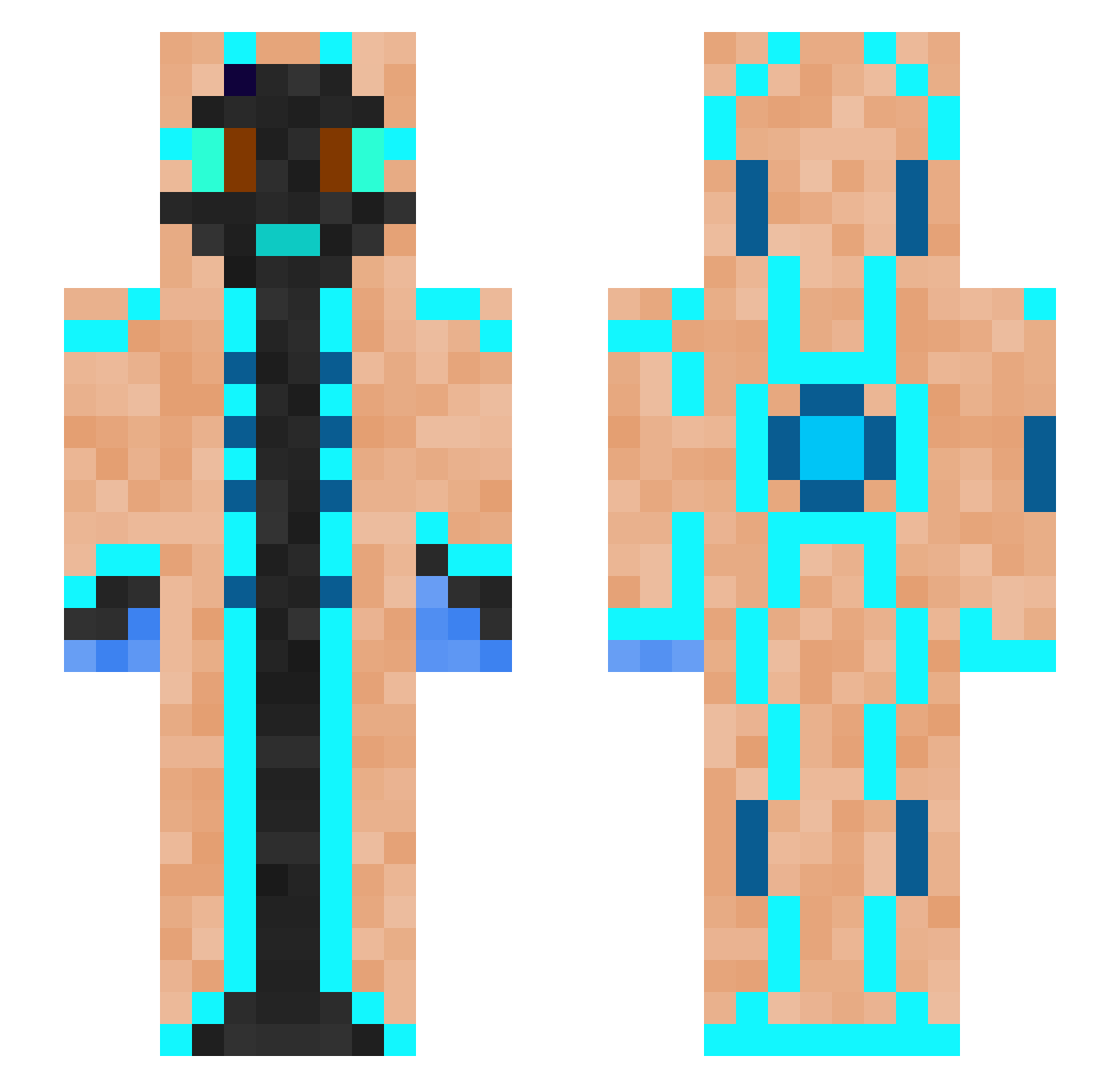 The_Nalys Minecraft skin, front and back view
