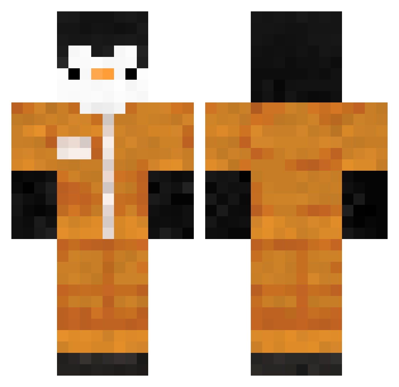 Pikki__ Minecraft skin, front and back view