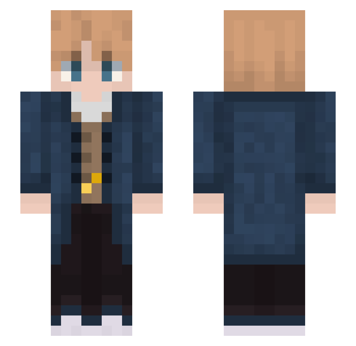 Explo__ Minecraft skin, front and back view