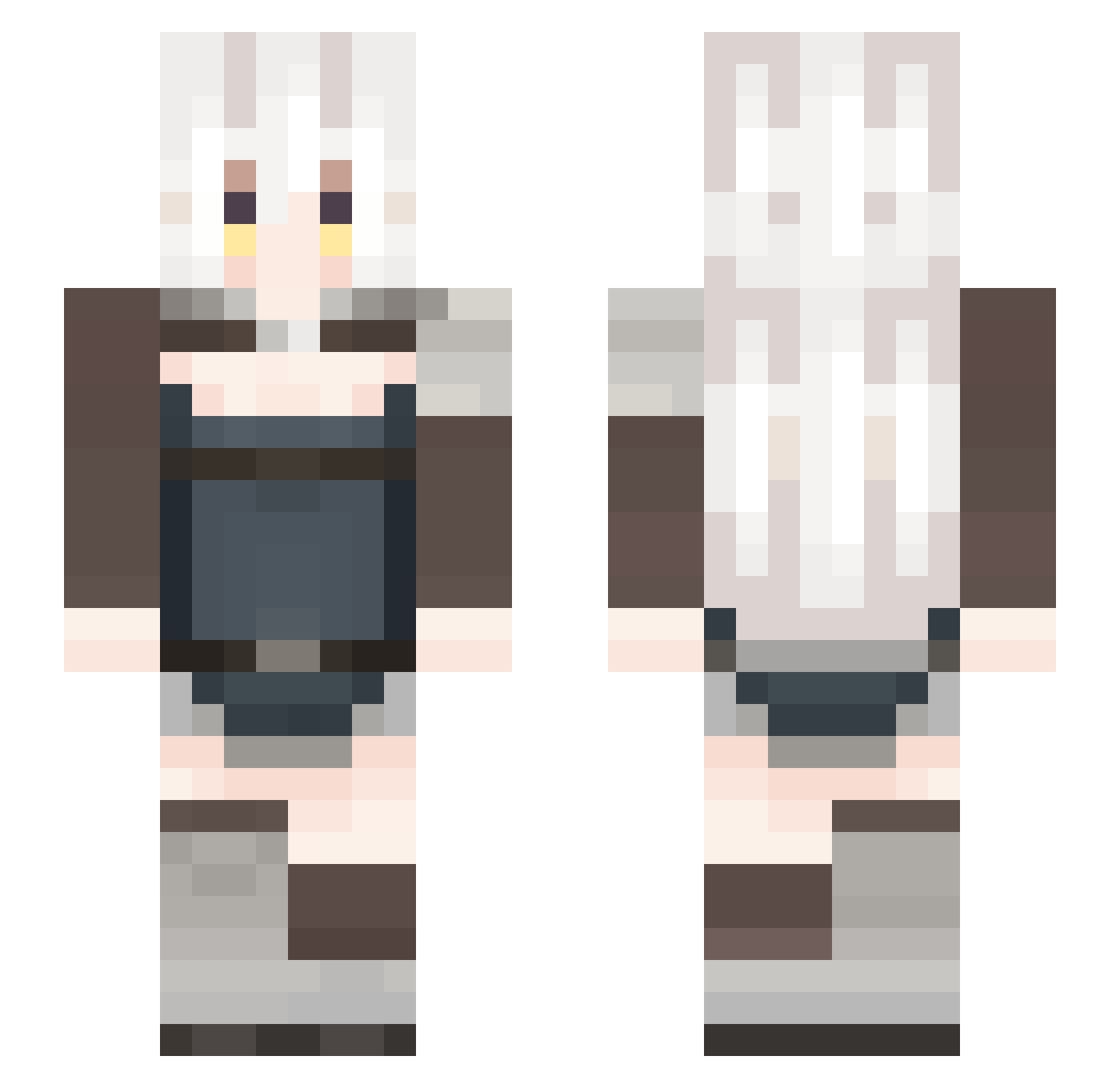 ItsMeSully Minecraft skin, front and back view