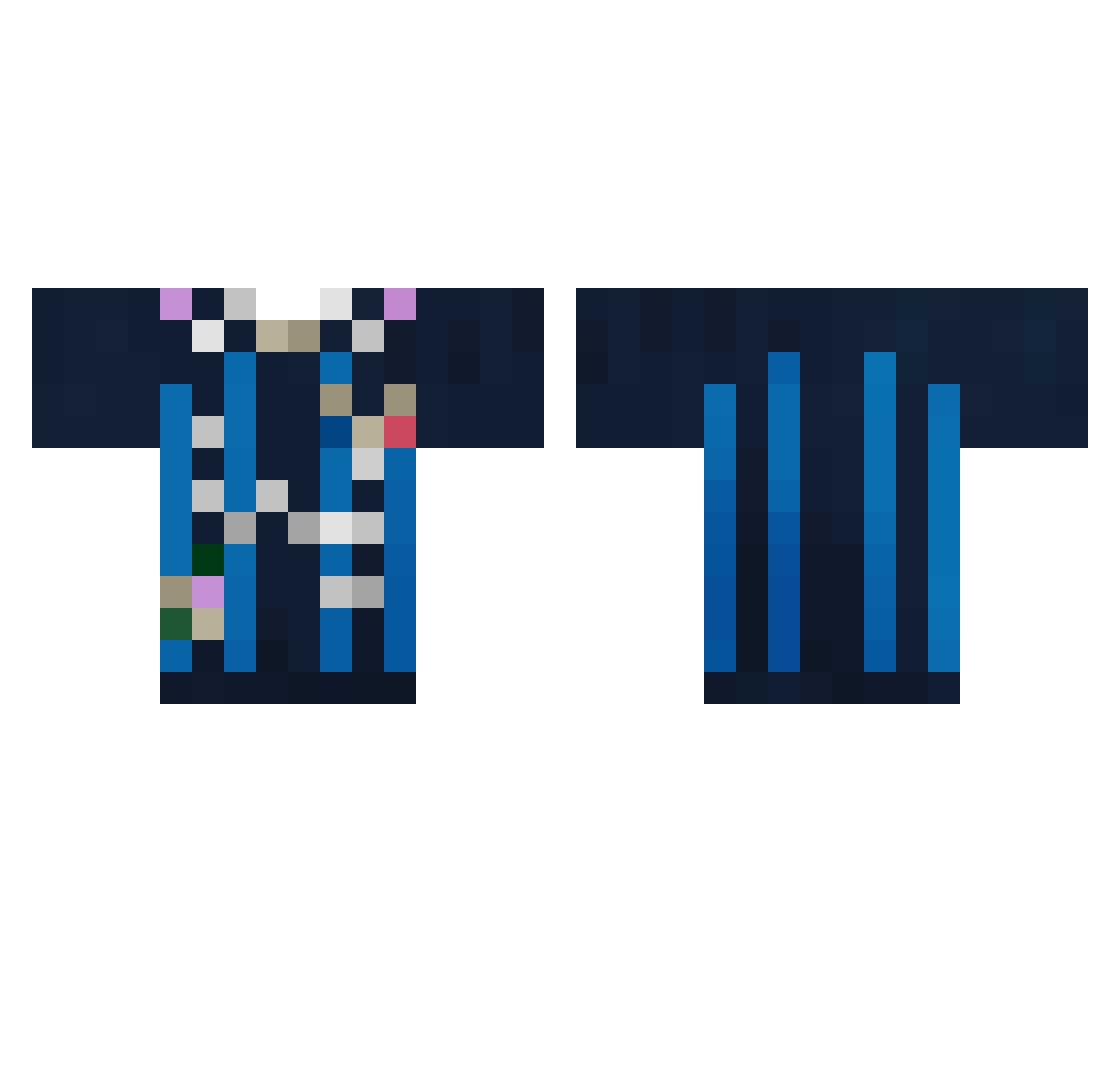 Orqanos17 Minecraft skin, front and back view