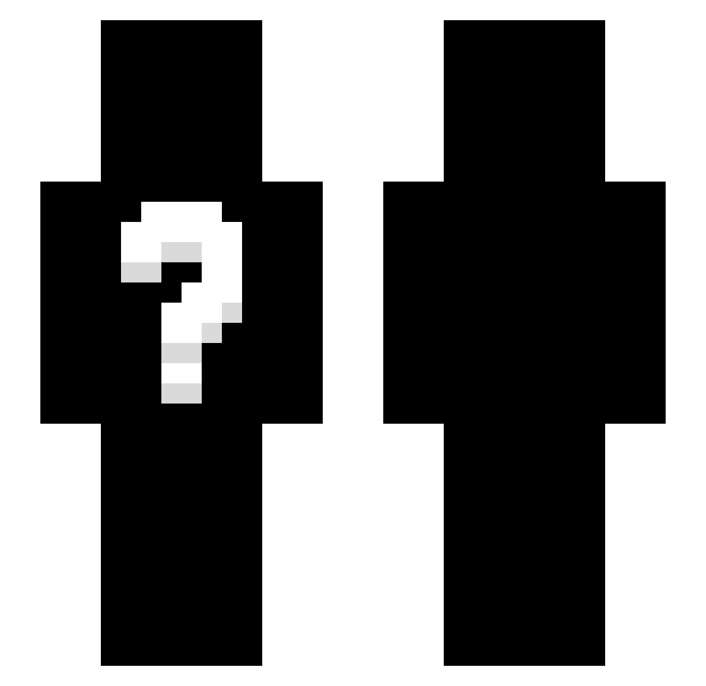 qygu Minecraft skin, front and back view