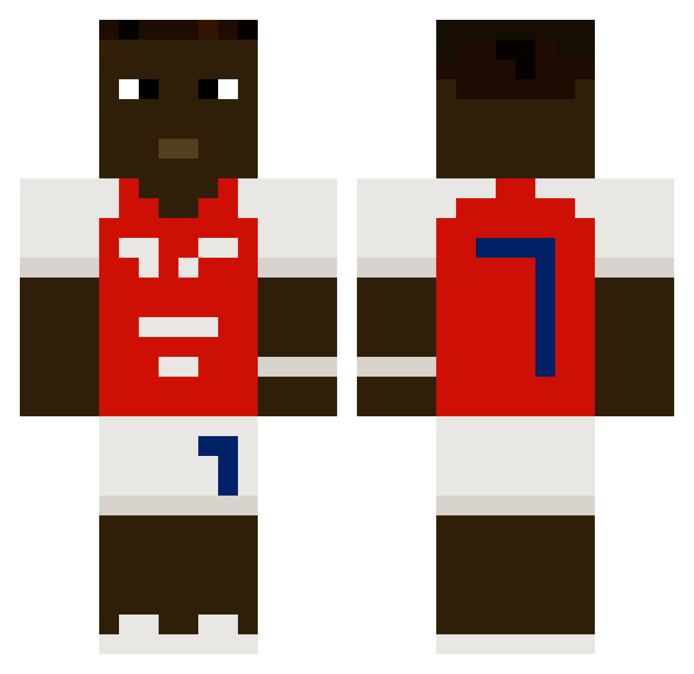 Koobsy Minecraft skin, front and back view