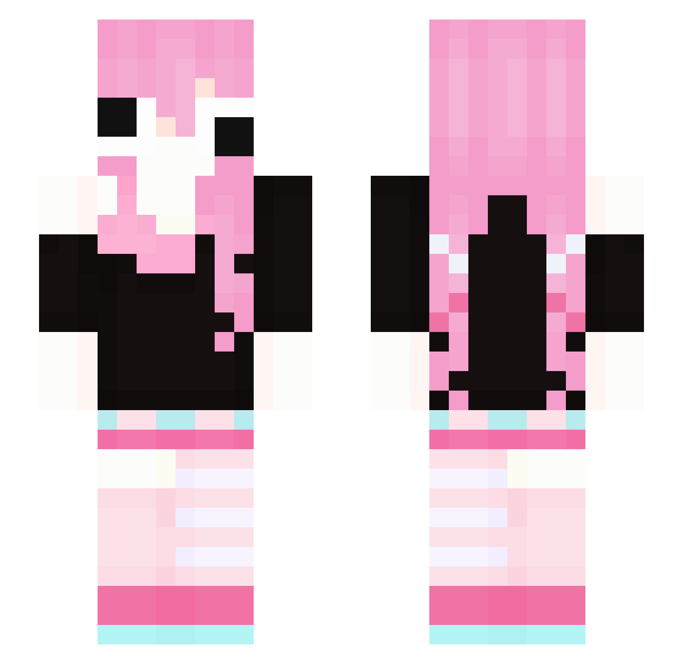 Minecrafter6050 Minecraft skin, front and back view