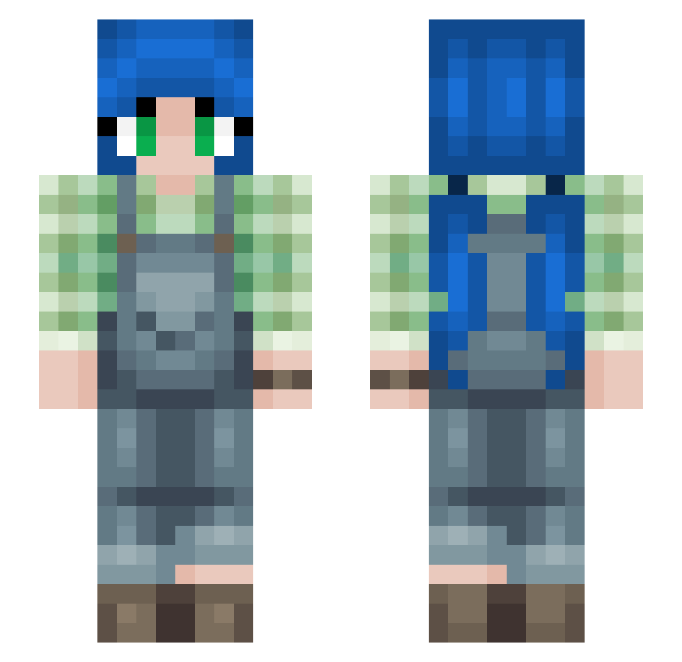 Rainbow_Melody15 Minecraft skin, front and back view