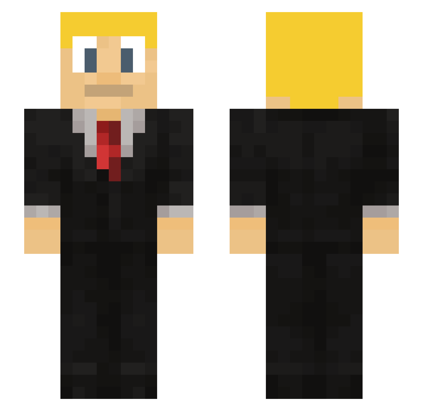 ChristianA_yt Minecraft skin, front and back view