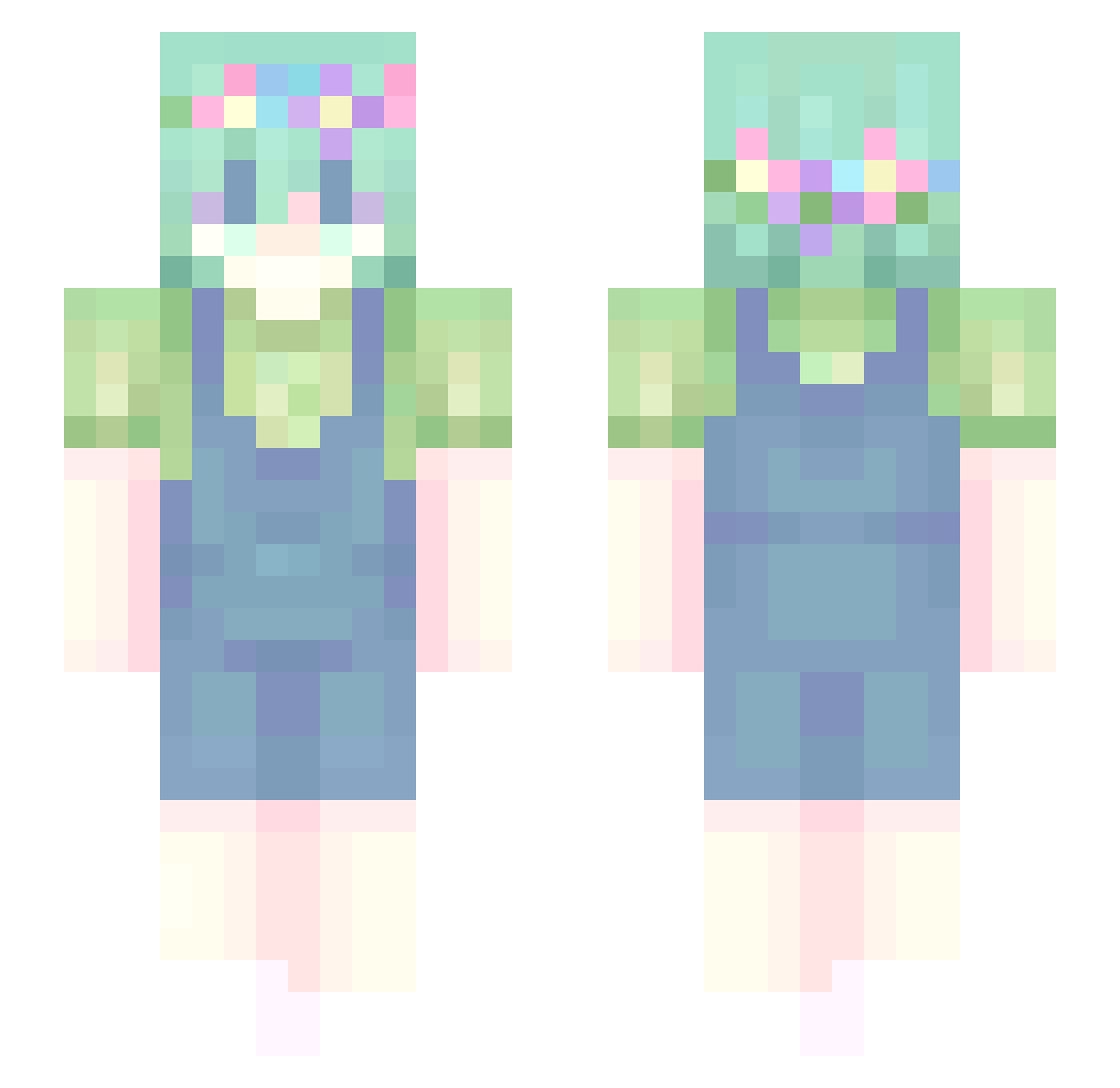 francisjune Minecraft skin, front and back view