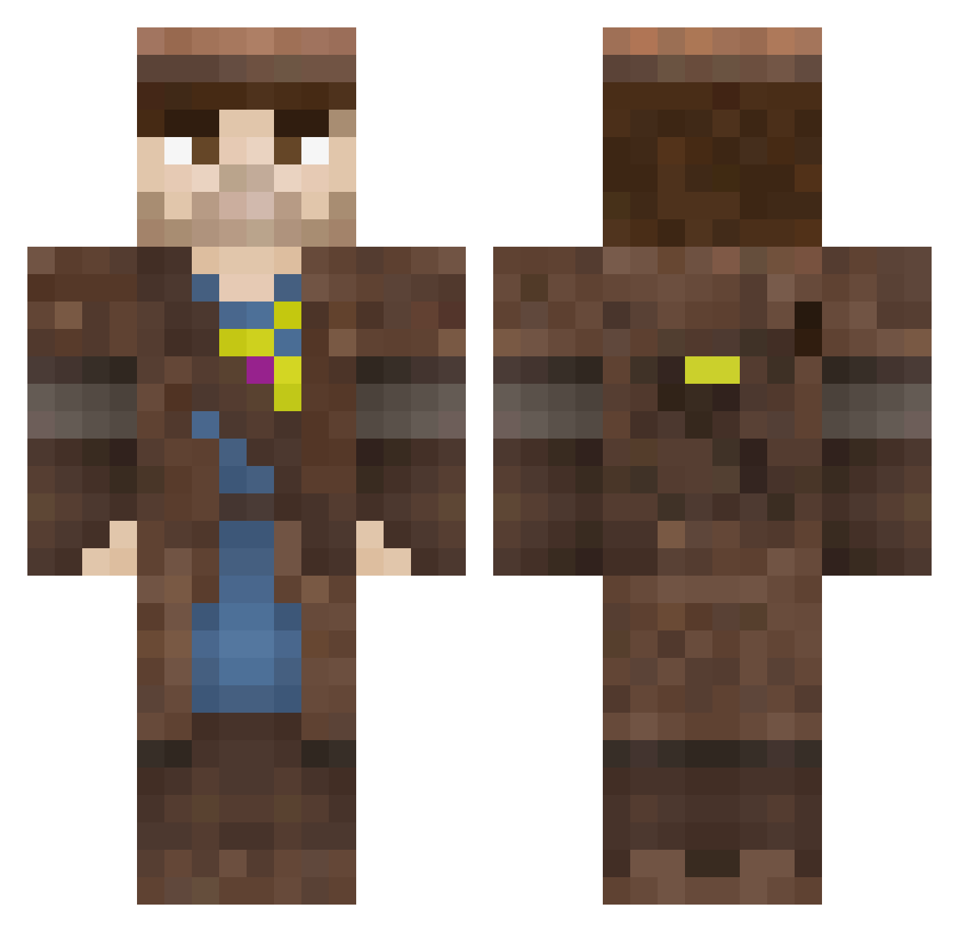 Vatanu Minecraft skin, front and back view