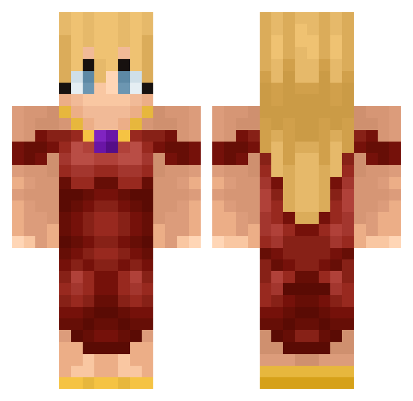 eatingdogrn Minecraft skin, front and back view