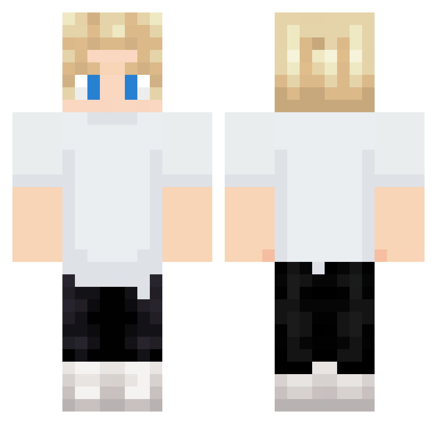 Deelo Minecraft skin, front and back view