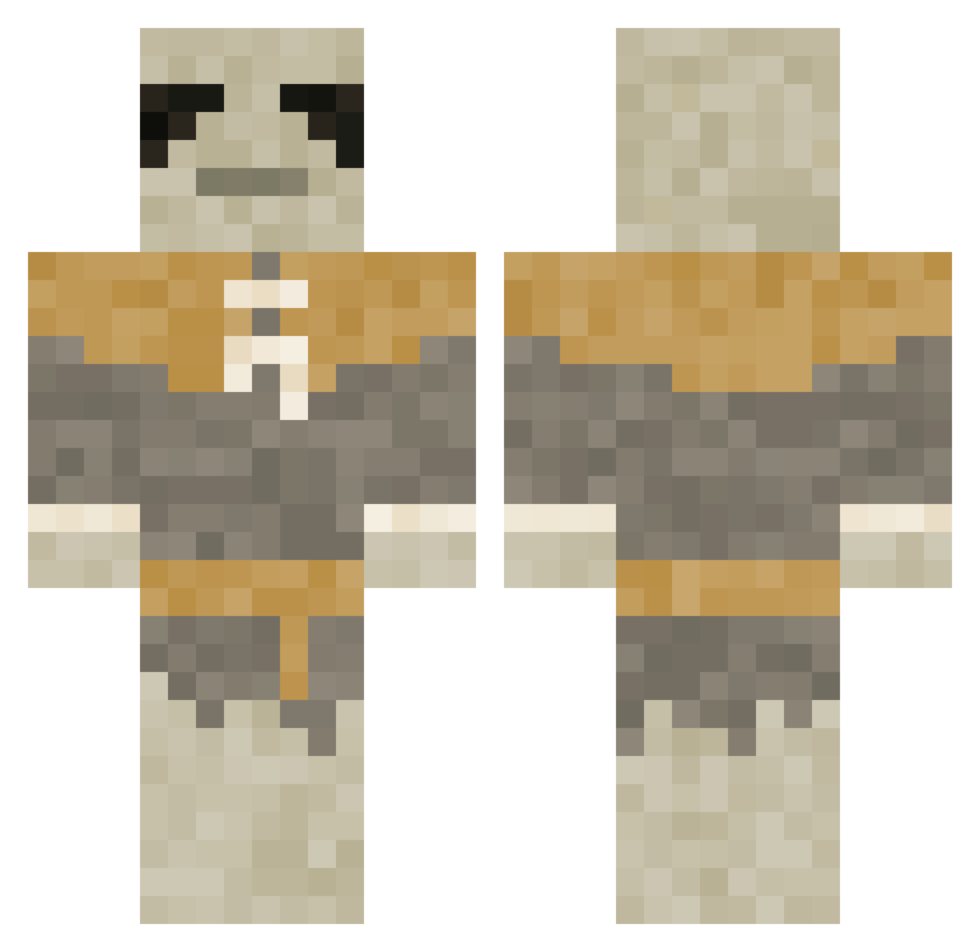 szynek_656 Minecraft skin, front and back view