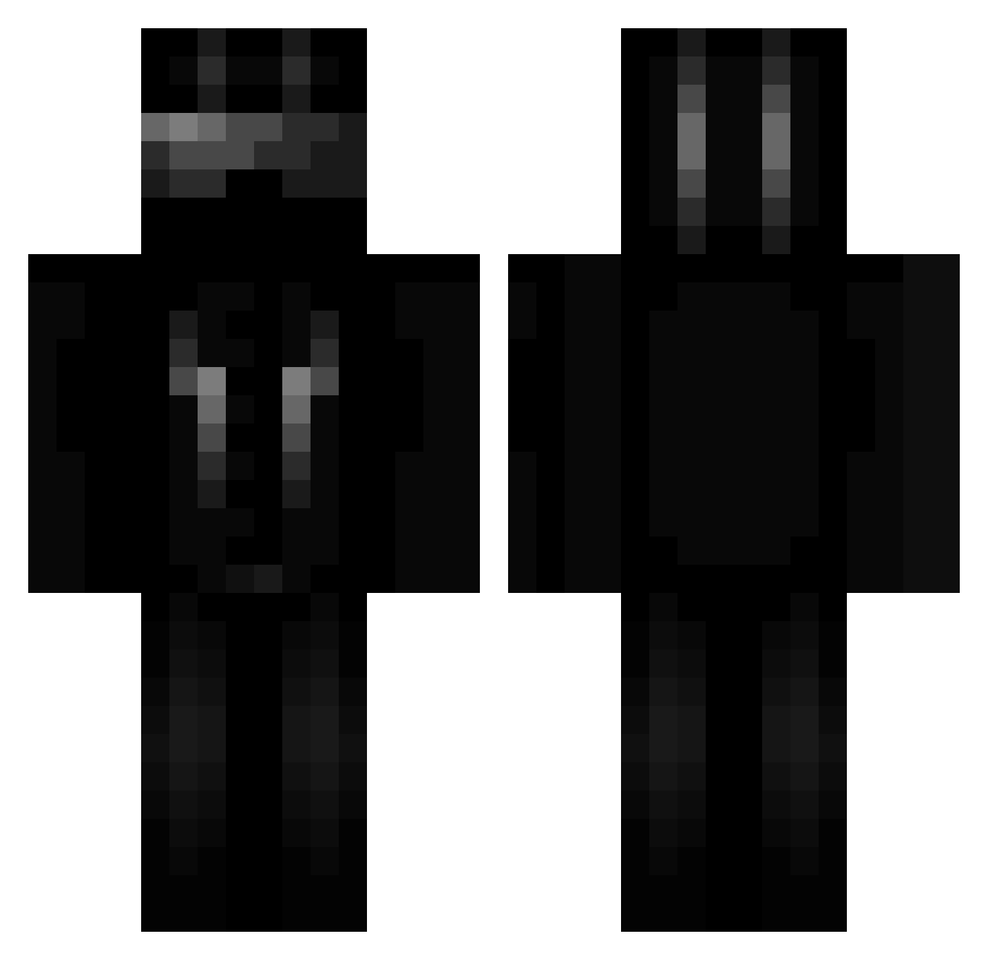 SuperSayan08 Minecraft skin, front and back view