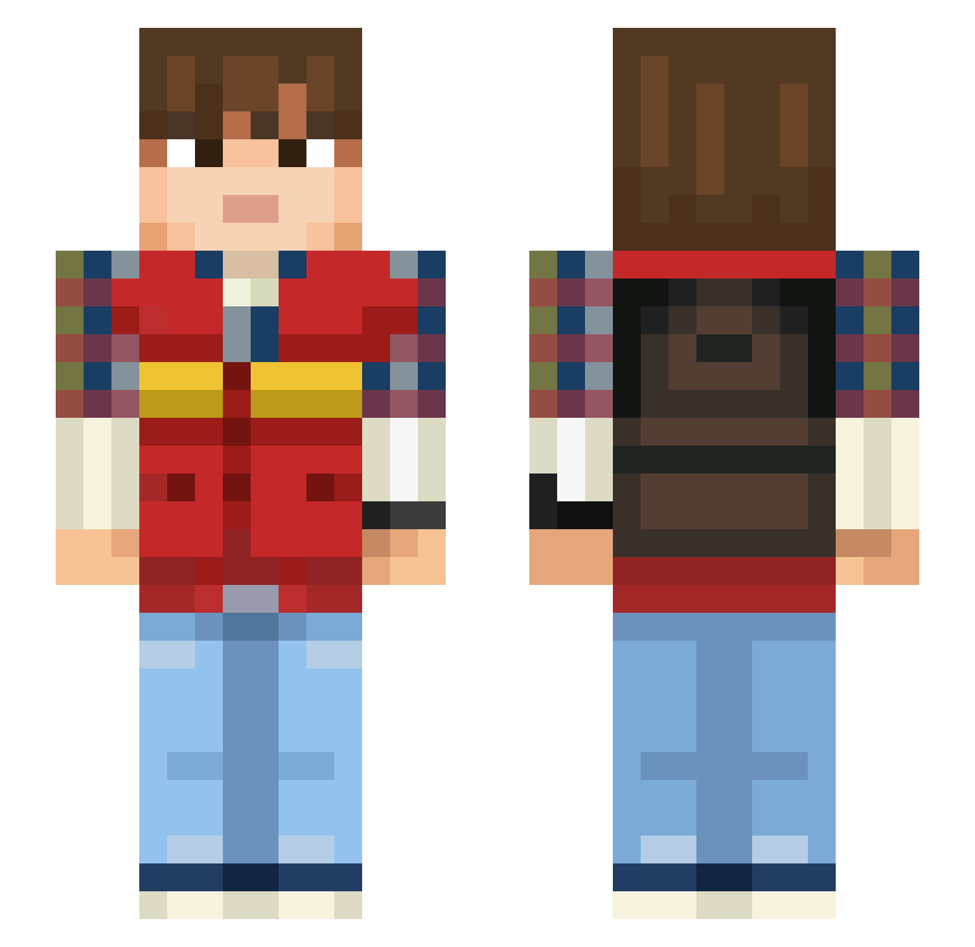 chachat07 Minecraft skin, front and back view