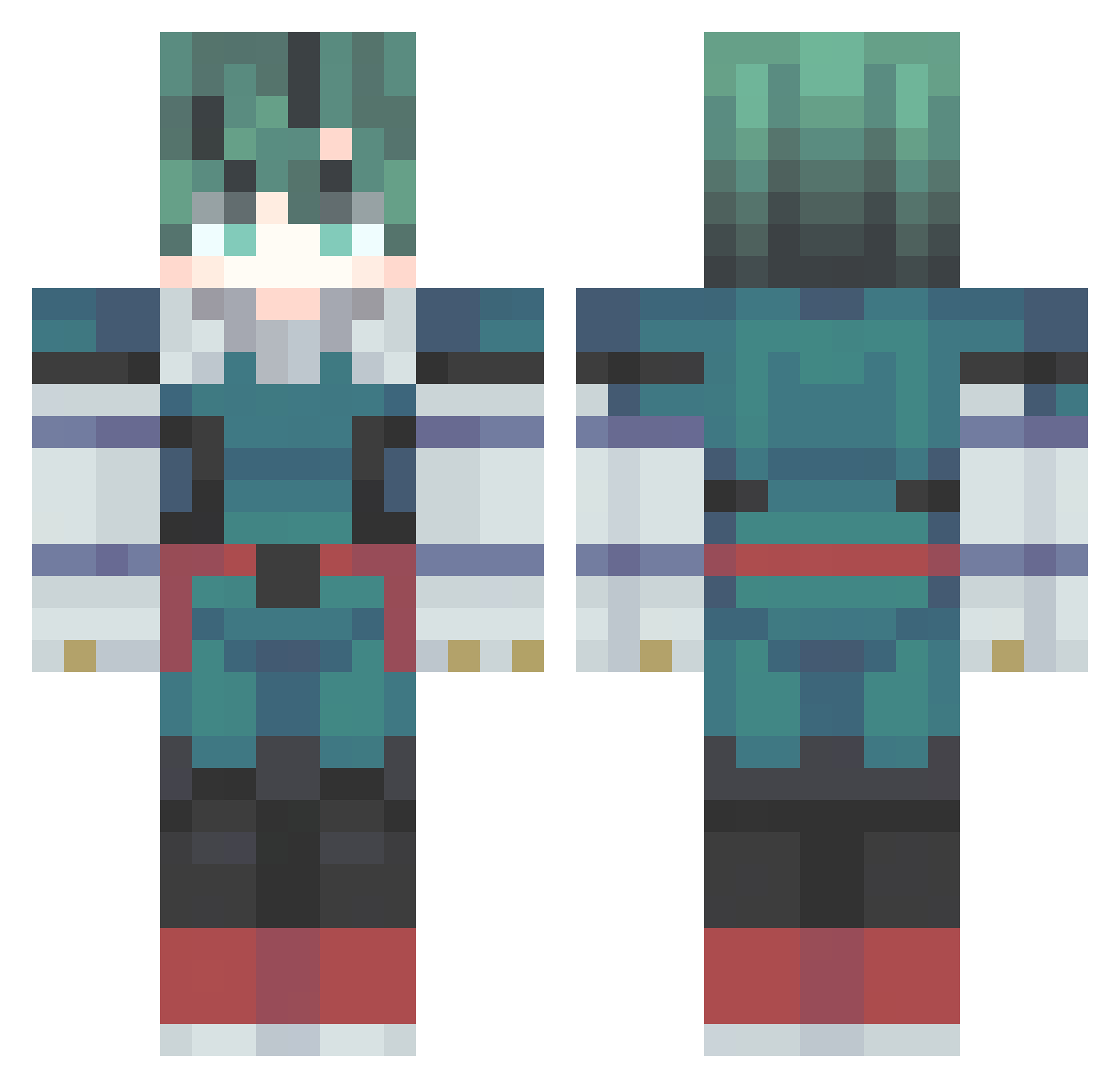 Konff_ Minecraft skin, front and back view