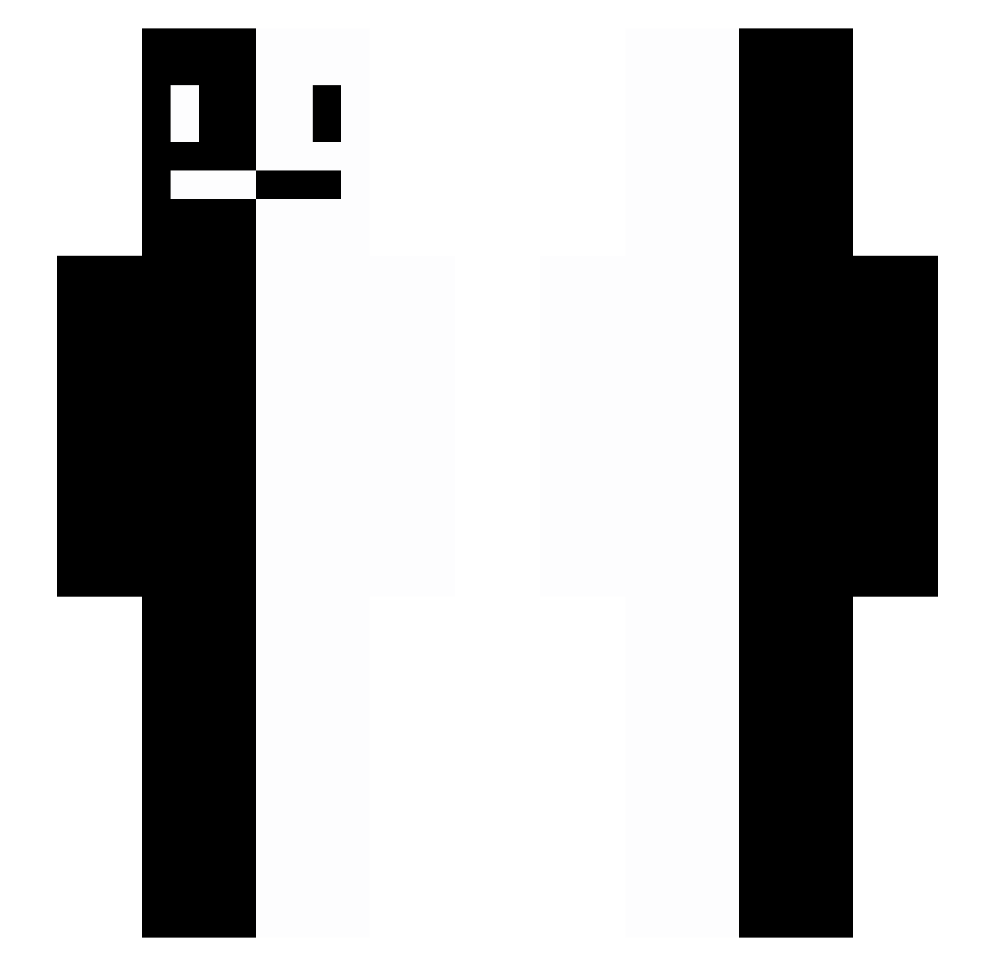 Zelazen Minecraft skin, front and back view