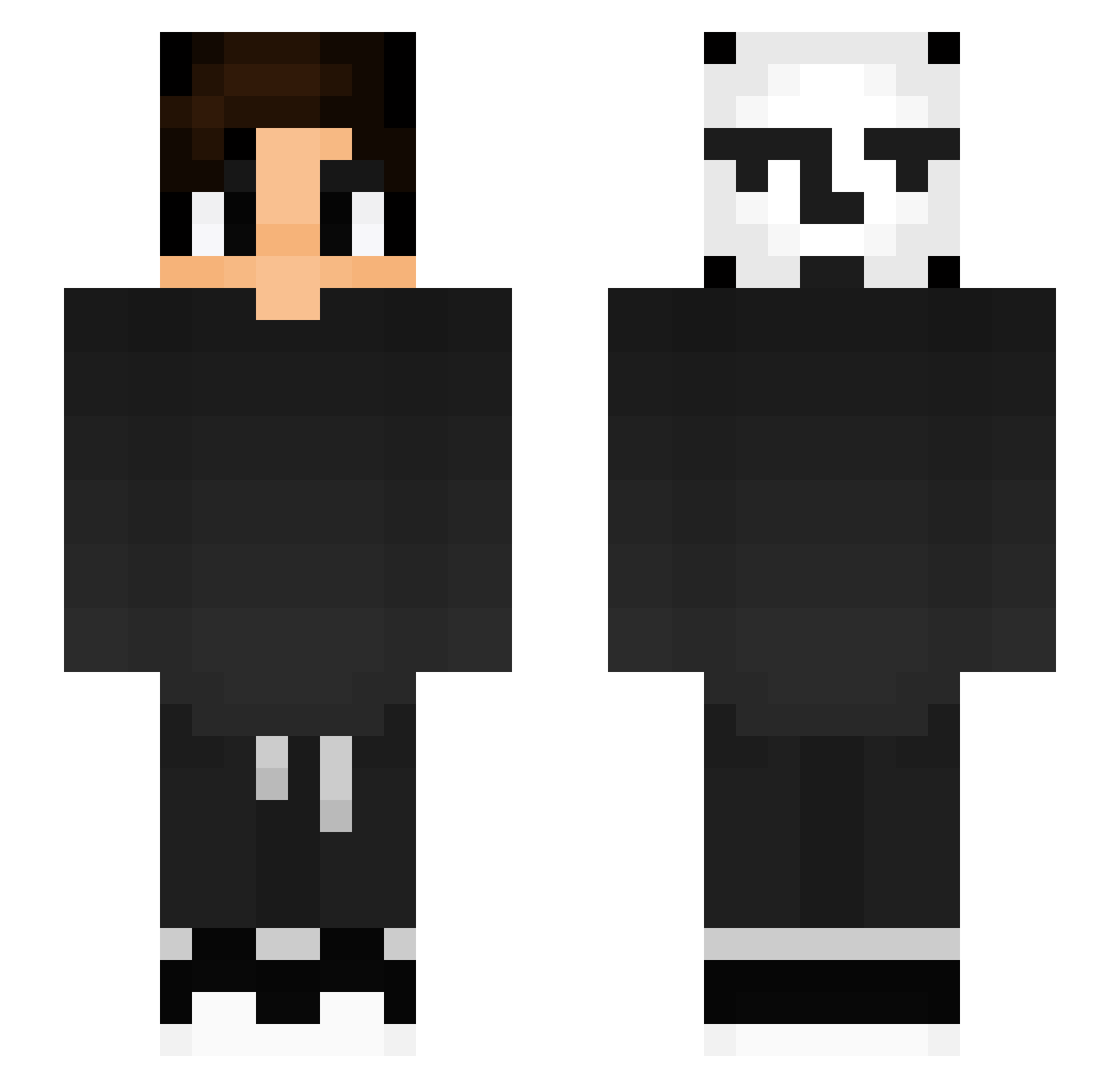 FrostGiant3 Minecraft skin, front and back view