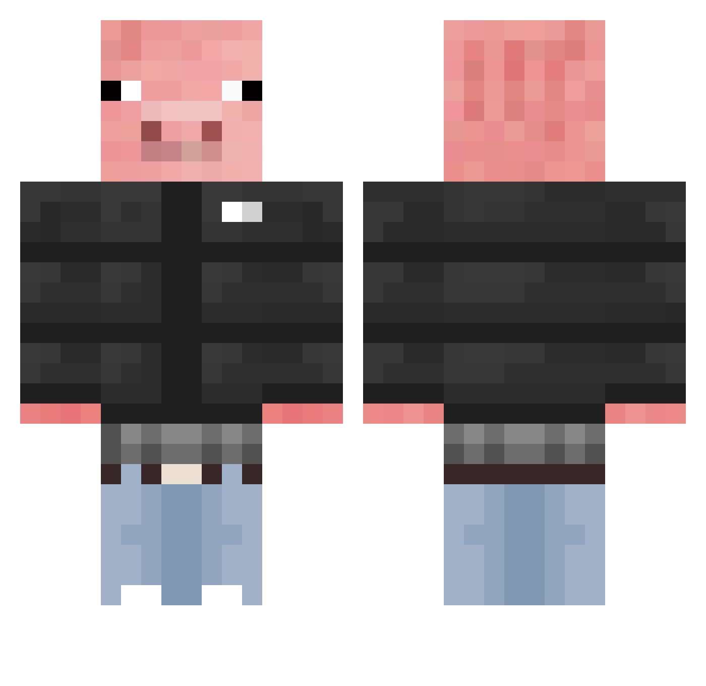 Oriraaa_ Minecraft skin, front and back view