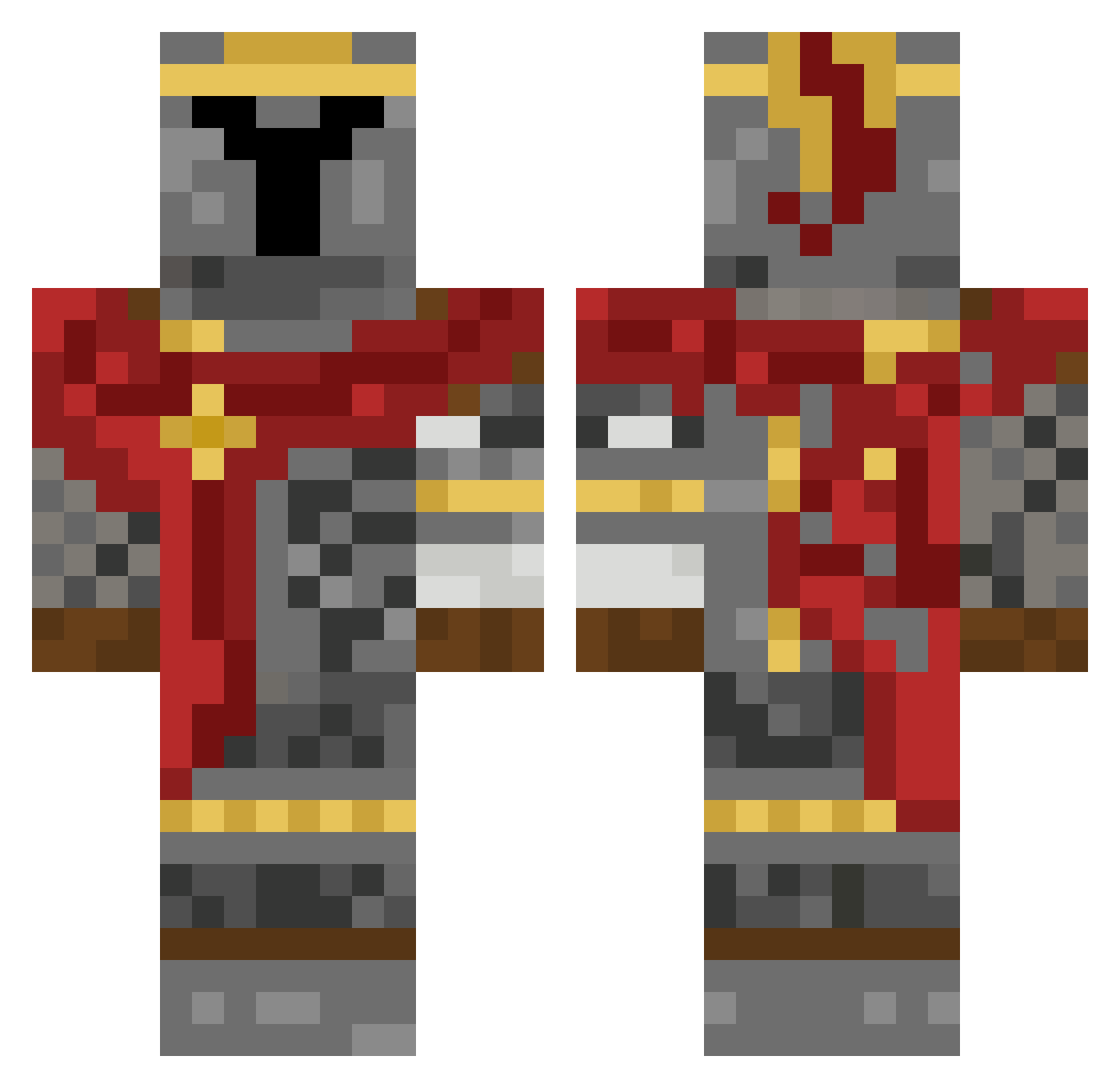 nthlayer Minecraft skin, front and back view