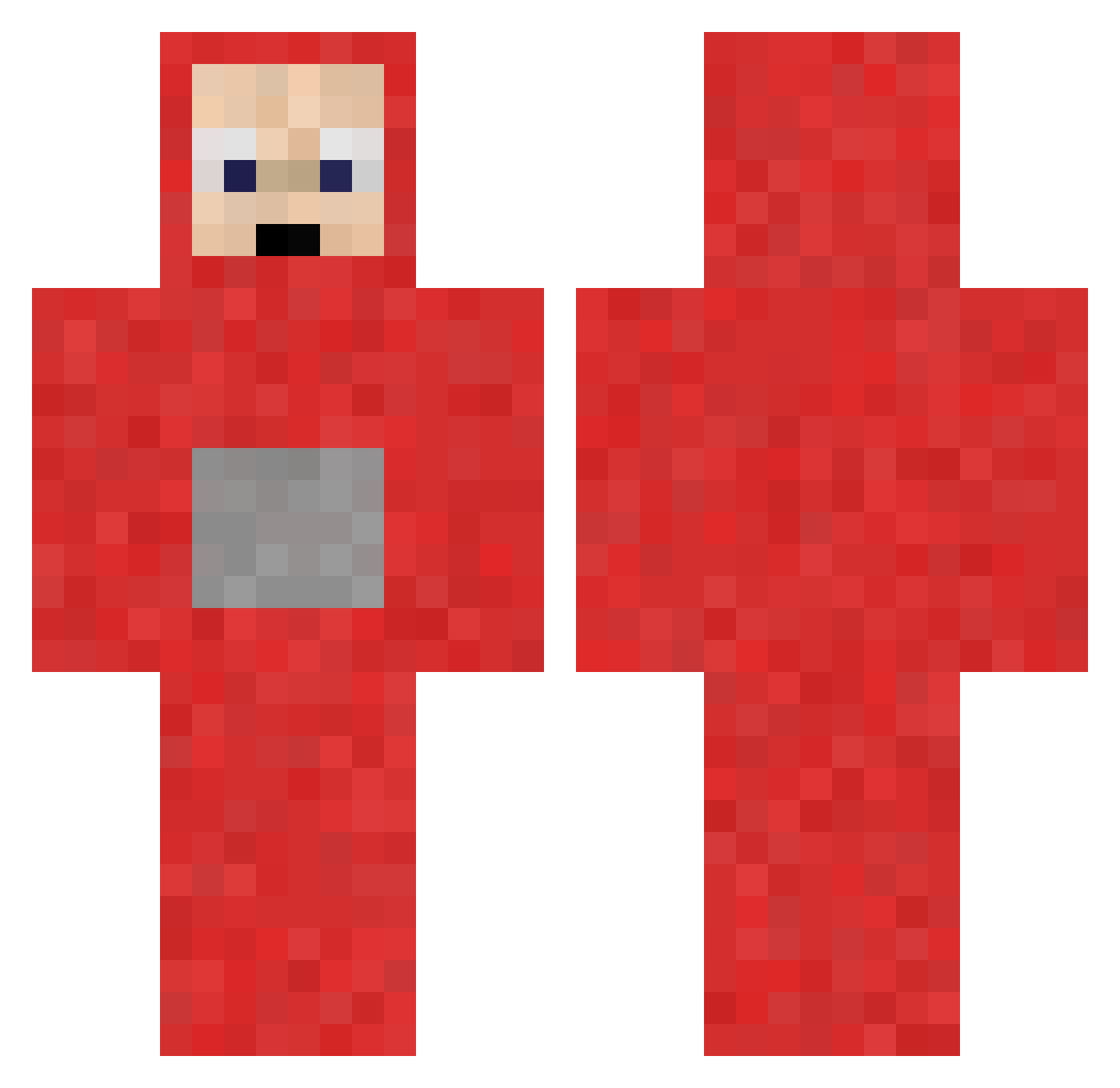 RencistaTymek Minecraft skin, front and back view