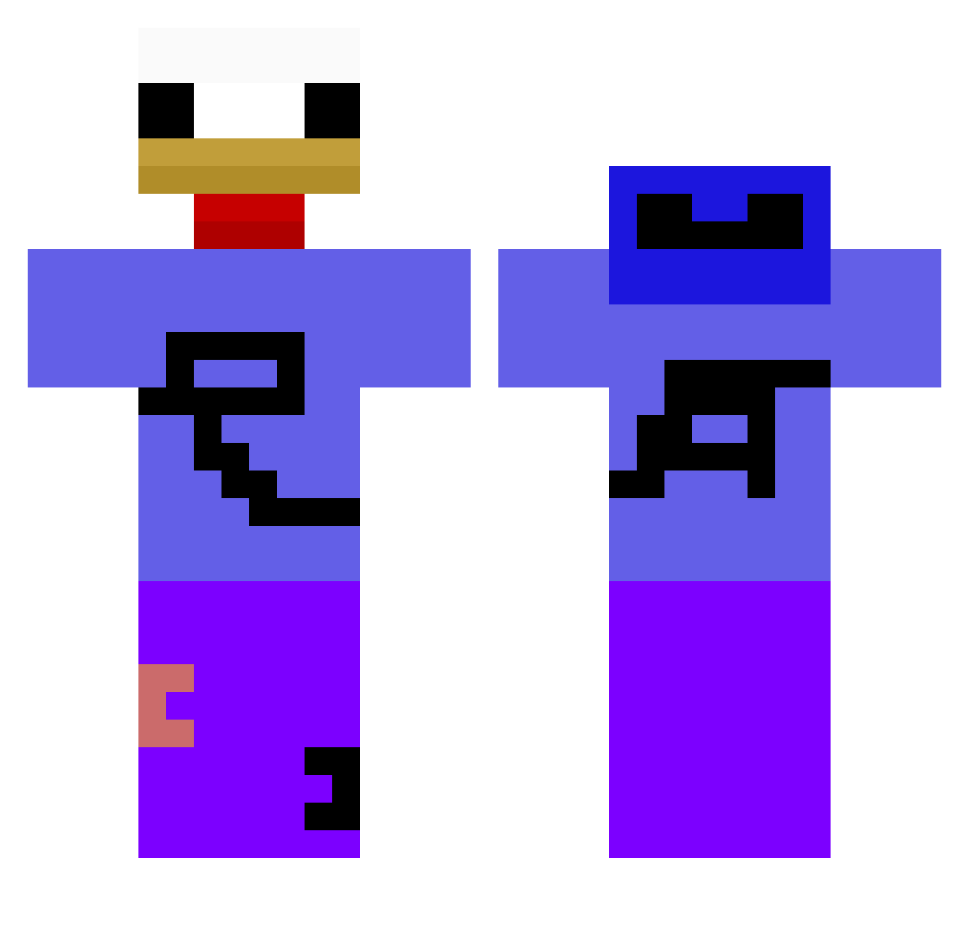 kkrriiookka Minecraft skin, front and back view
