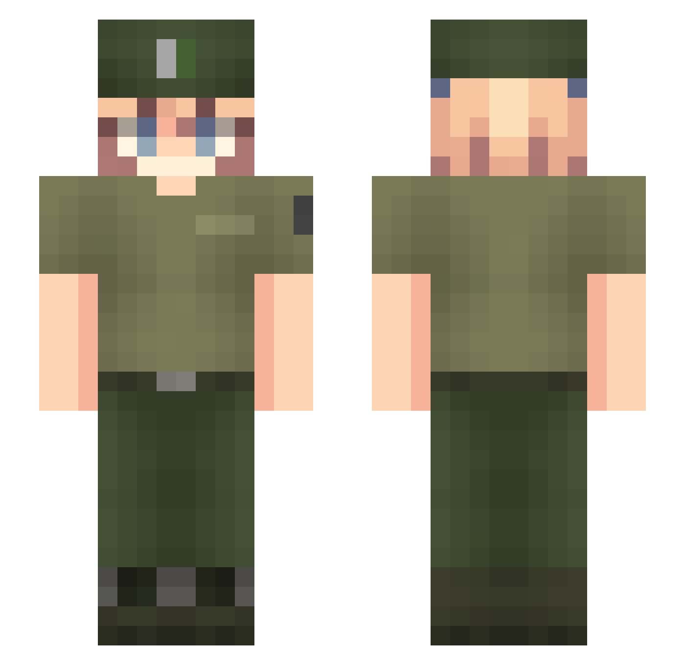 Baltitoxp98 Minecraft skin, front and back view
