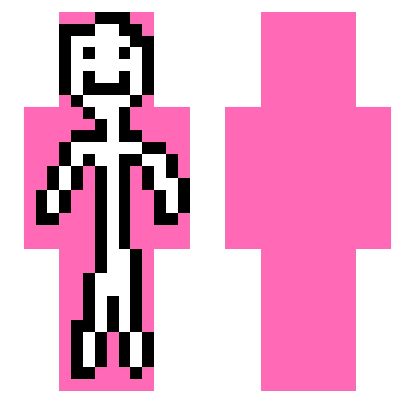 Poseur_de_block Minecraft skin, front and back view