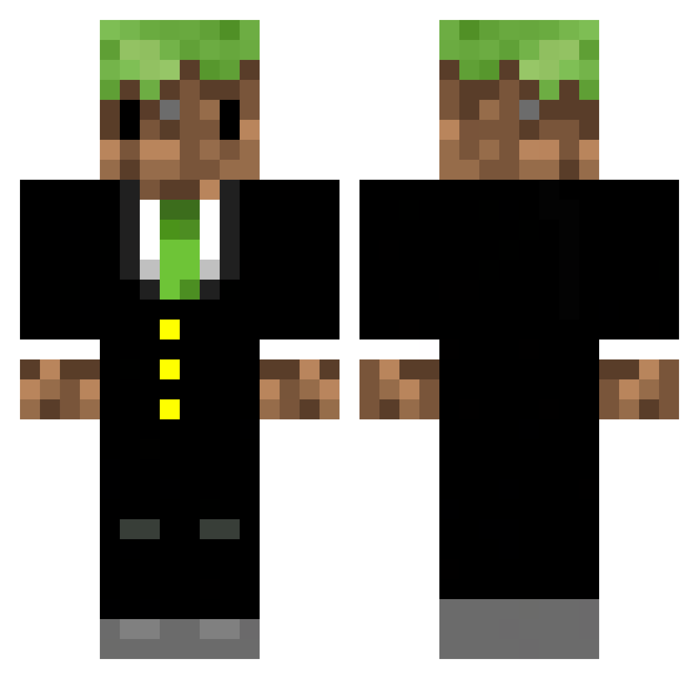 carpinchoriso Minecraft skin, front and back view