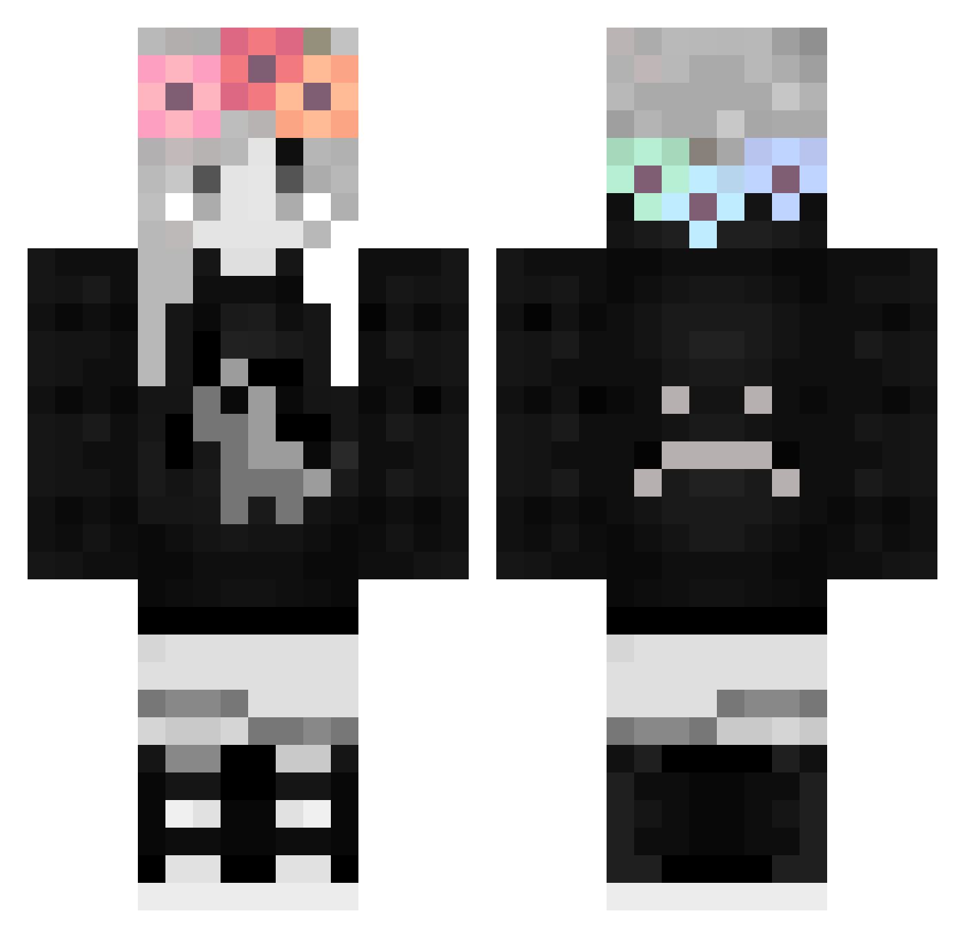 Nugget_Senpai Minecraft skin, front and back view
