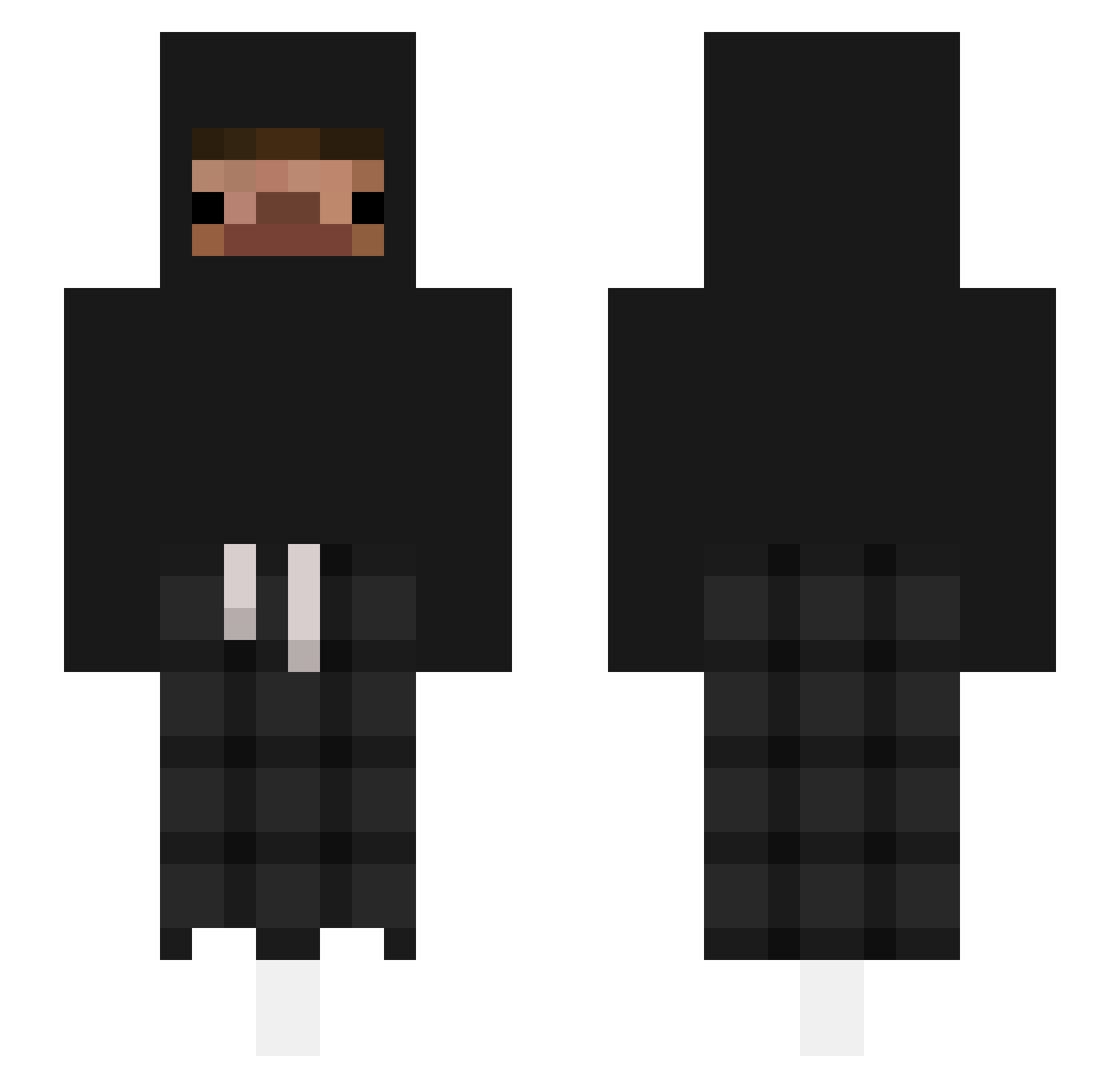 Carmen04 Minecraft skin, front and back view