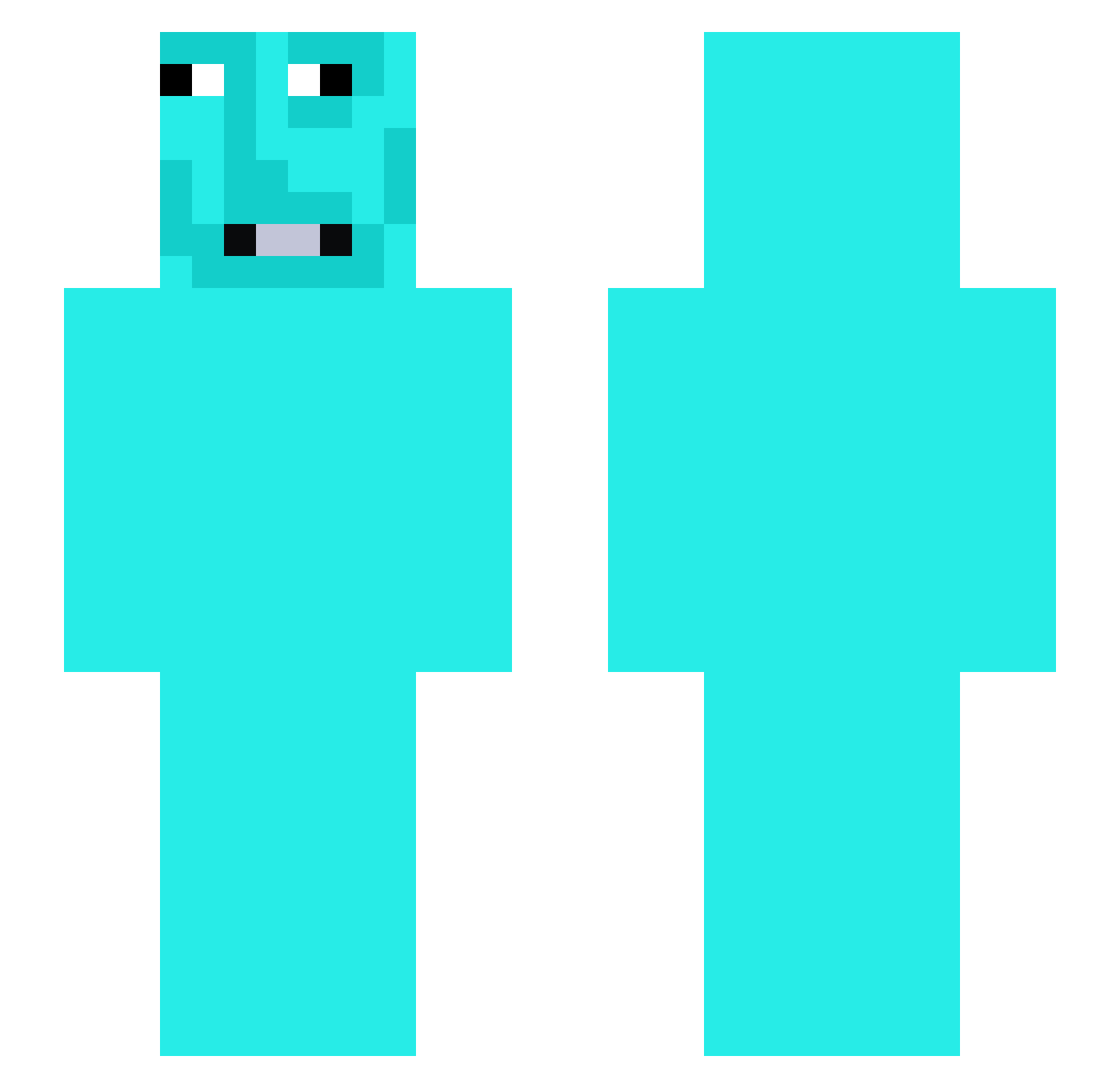 a442689 Minecraft skin, front and back view