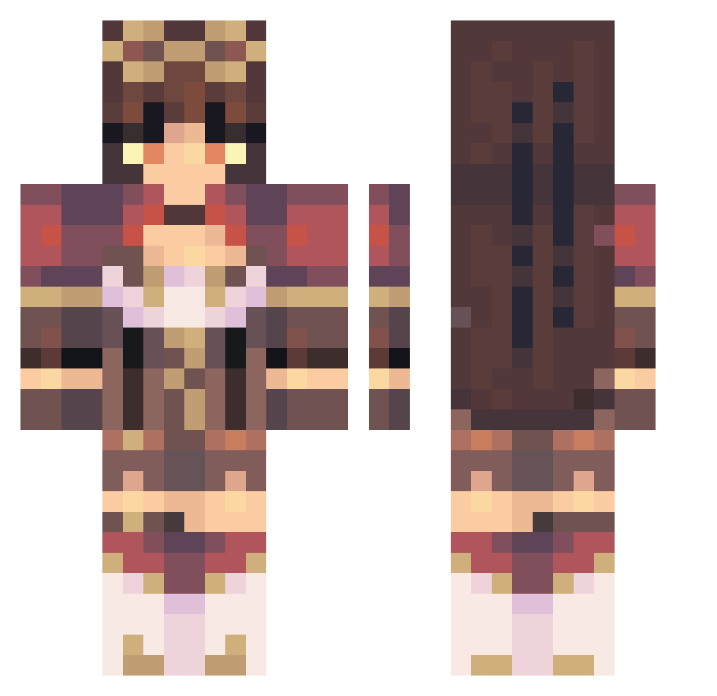RadDad1980 Minecraft skin, front and back view