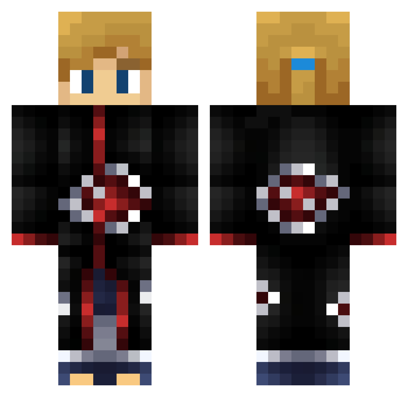winston69XD Minecraft skin, front and back view