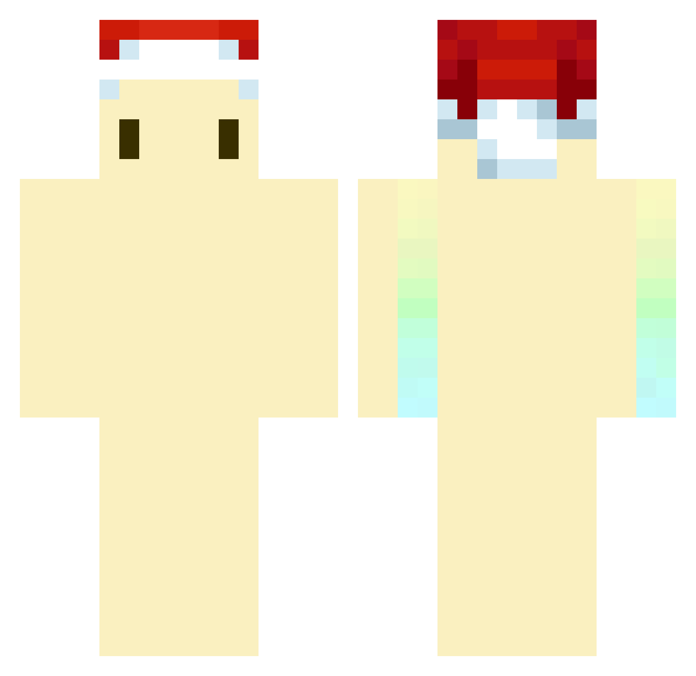 Grisou1011 Minecraft skin, front and back view