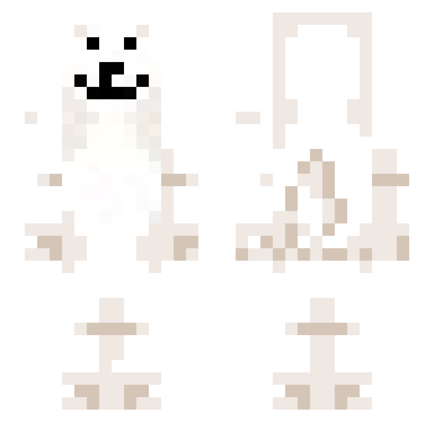 TheOiler Minecraft skin, front and back view