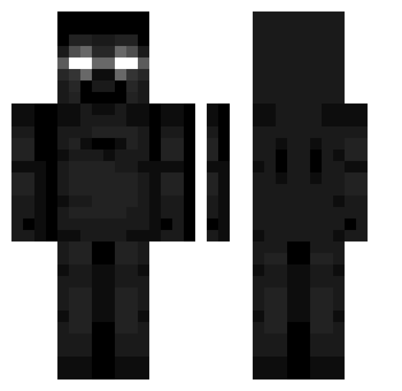 YAMAMOTO1999 Minecraft skin, front and back view