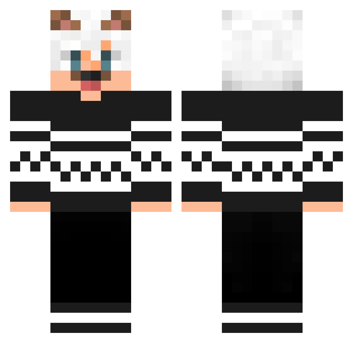 Galbraith01 Minecraft skin, front and back view