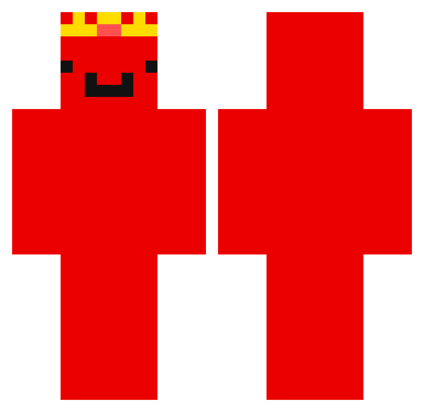 THEONETHESUNSHIN Minecraft skin, front and back view