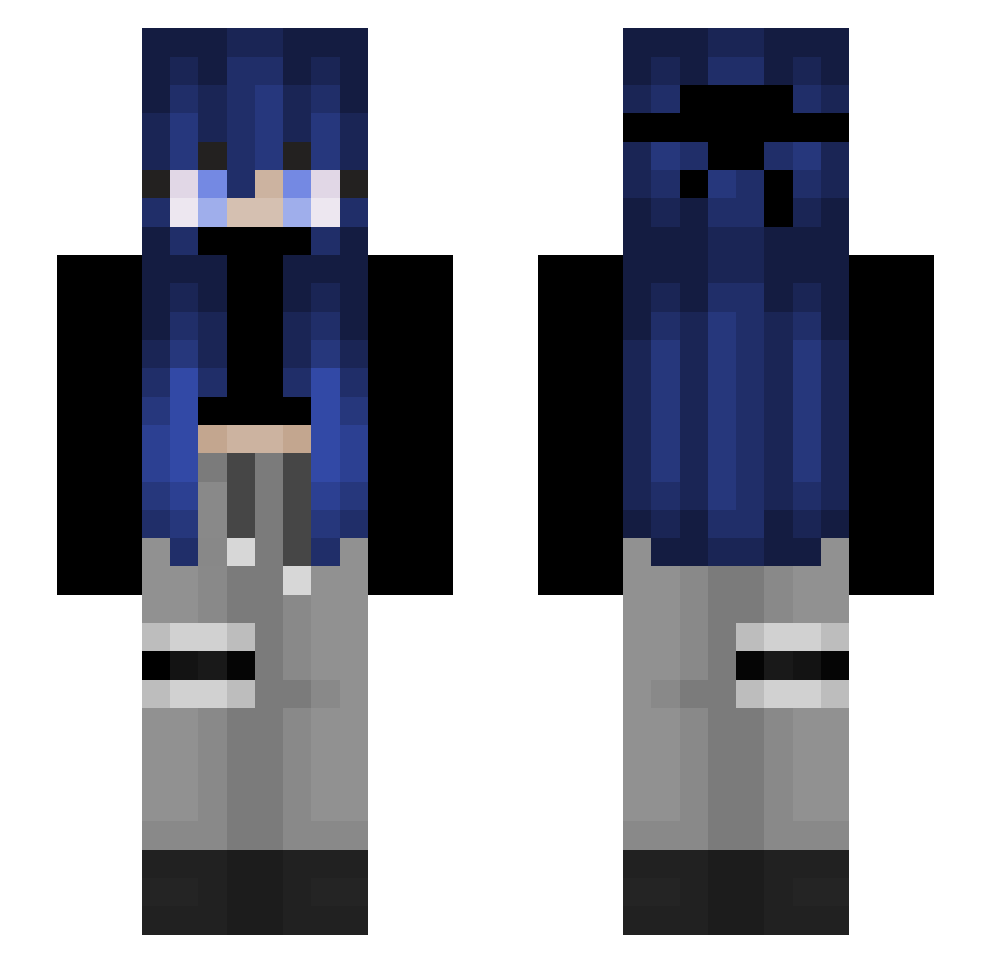 Dottie Minecraft skin, front and back view
