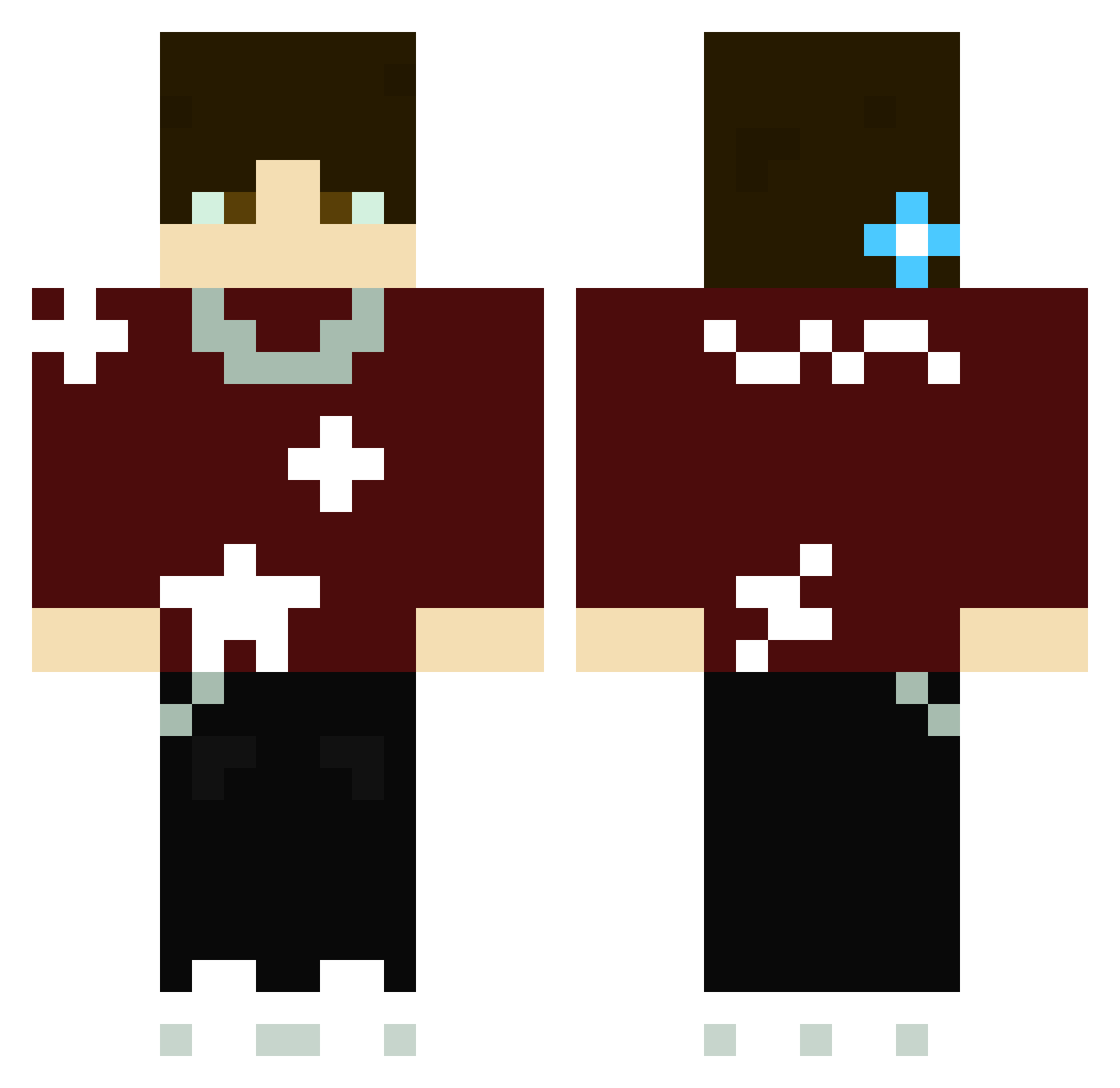 Magic_hands2380 Minecraft skin, front and back view