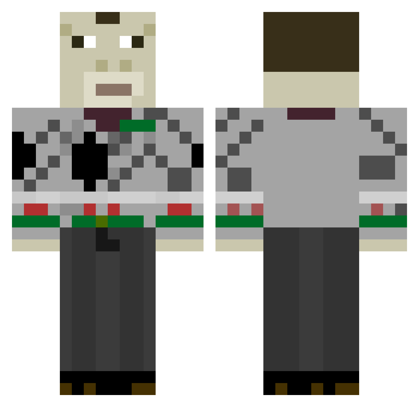 stanis2137 Minecraft skin, front and back view