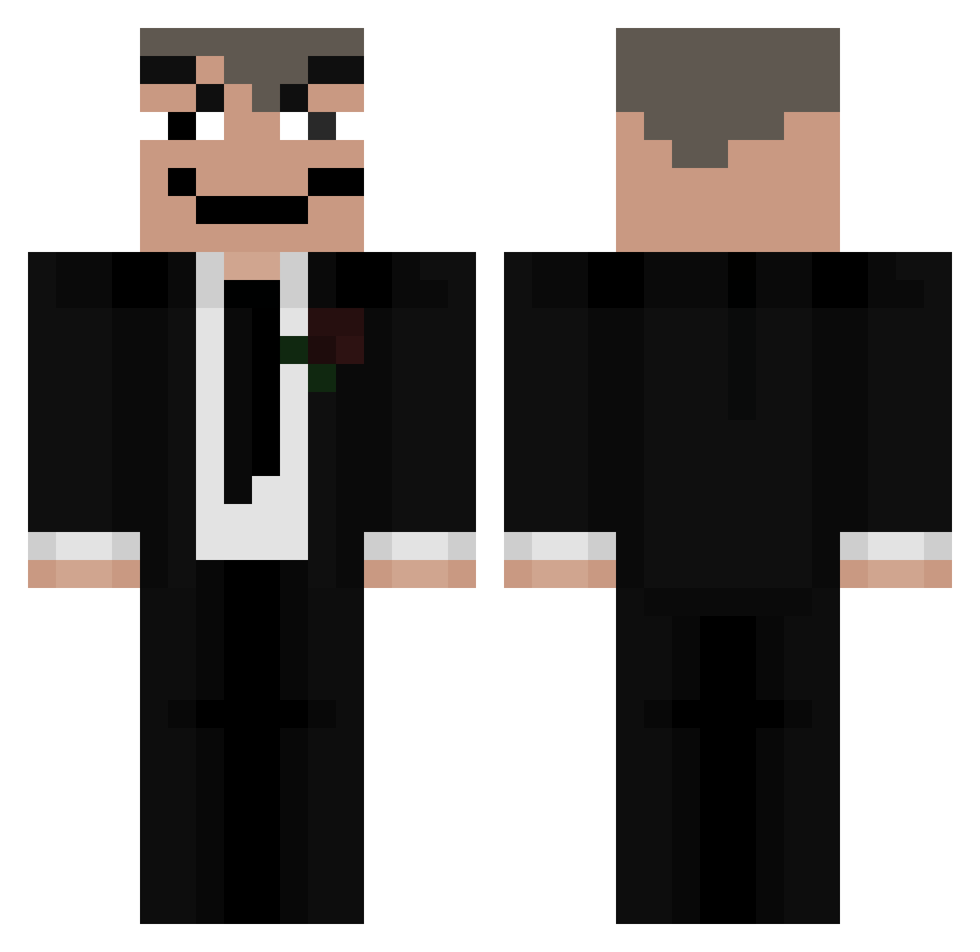 Withlen817_ Minecraft skin, front and back view
