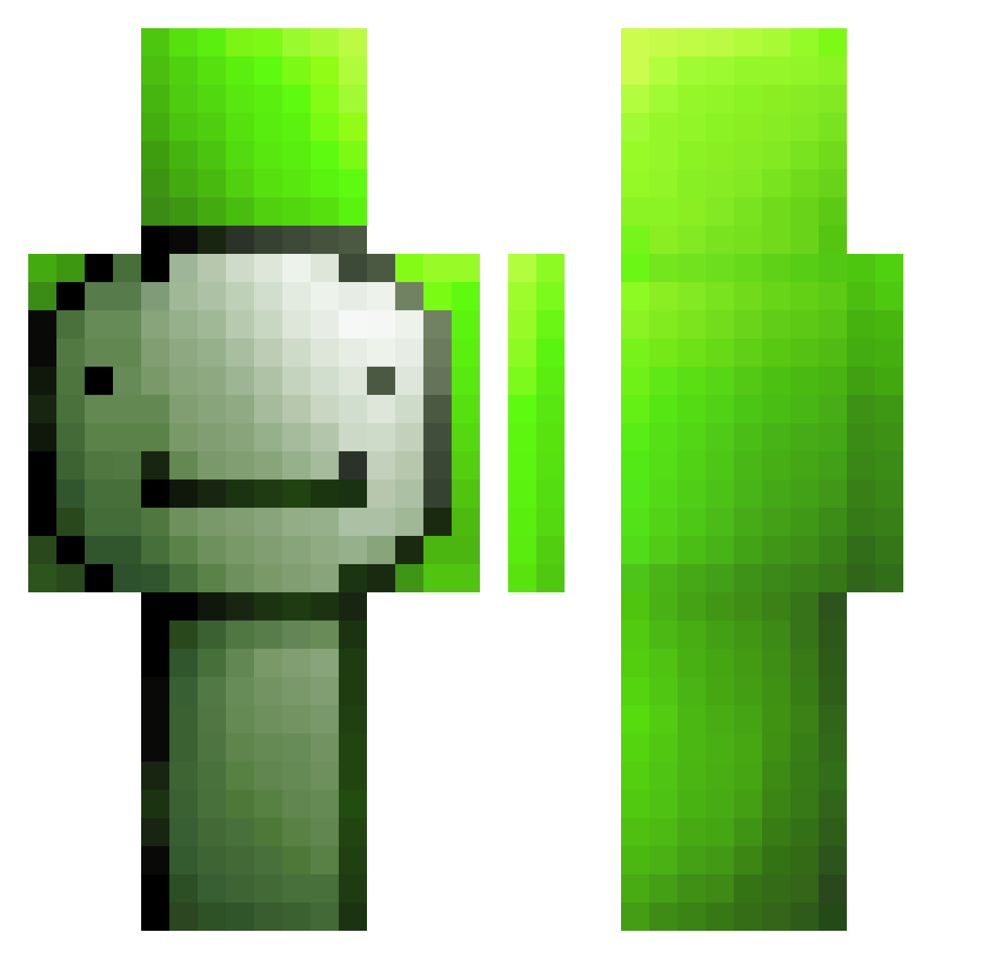 crisbromcmc Minecraft skin, front and back view