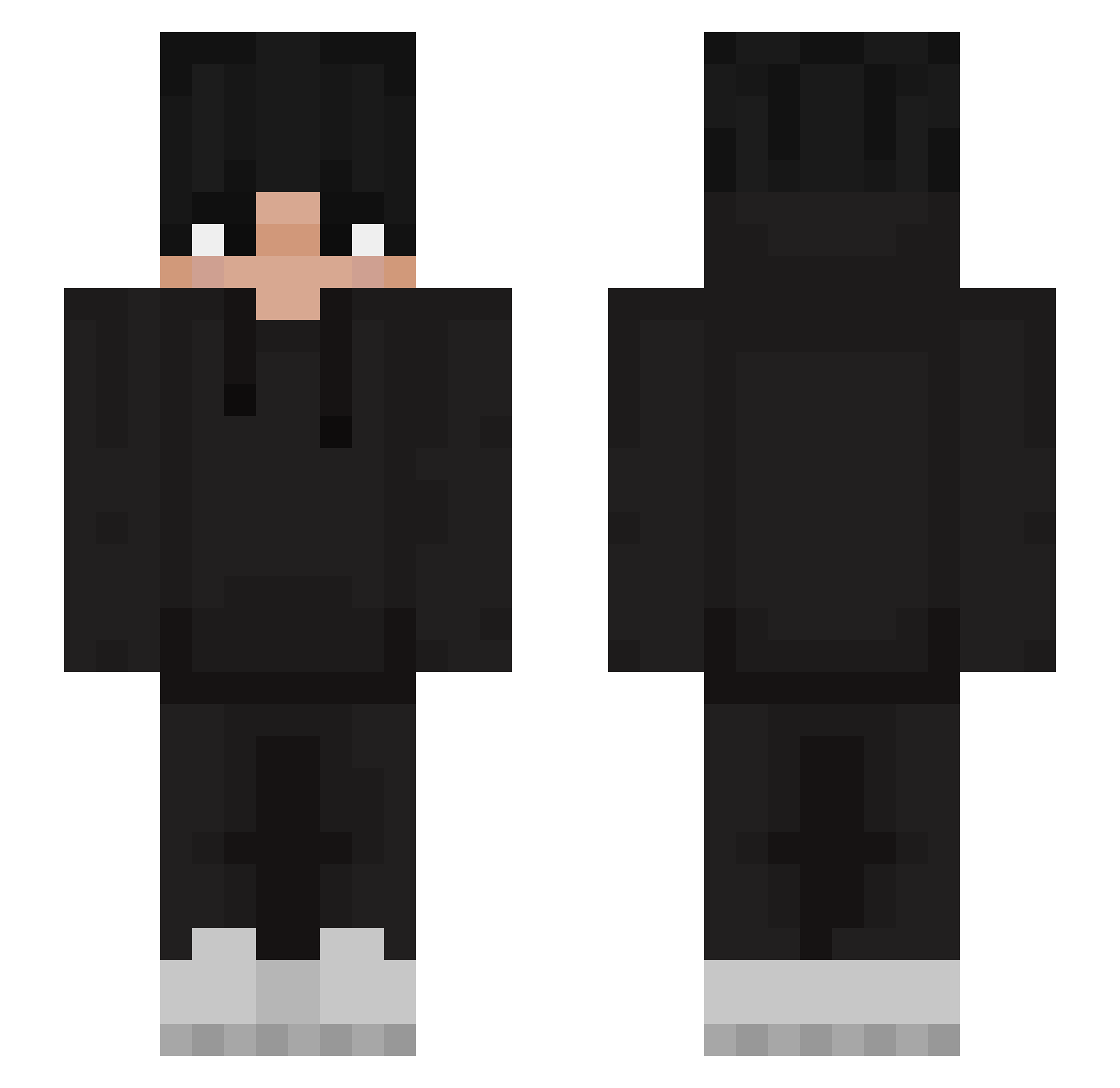 txnorio Minecraft skin, front and back view