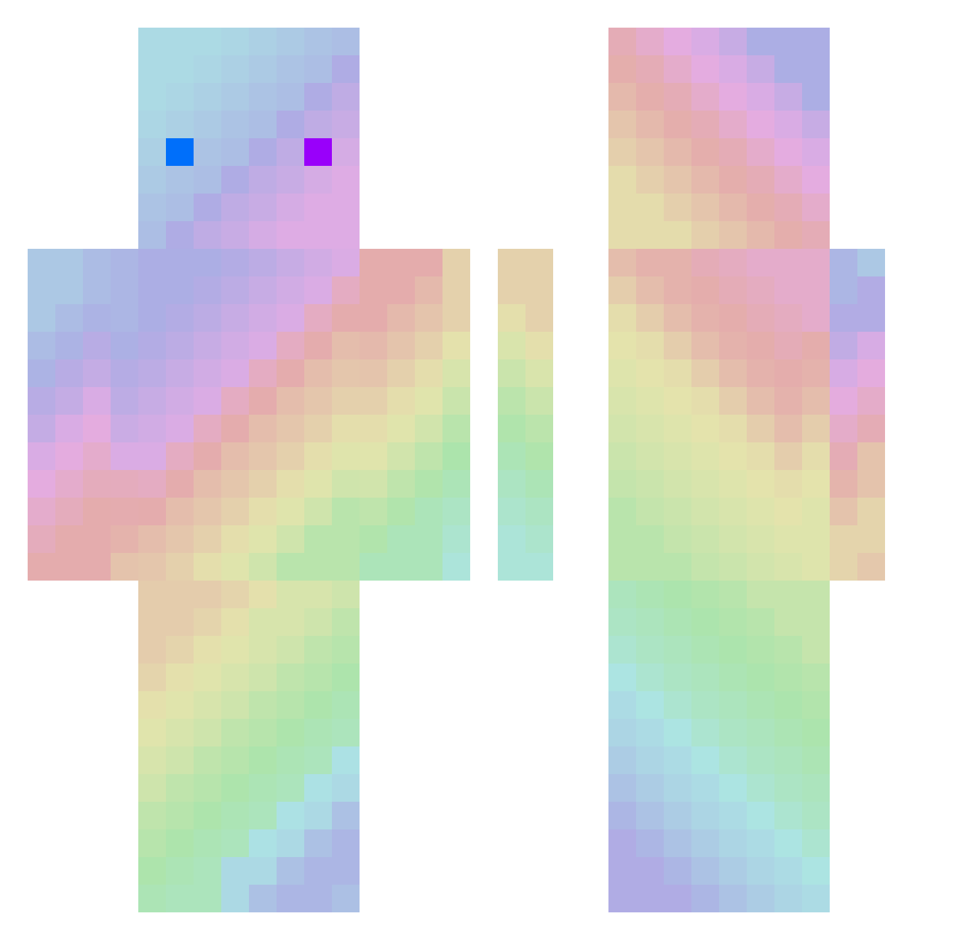 EK_lao_ke Minecraft skin, front and back view