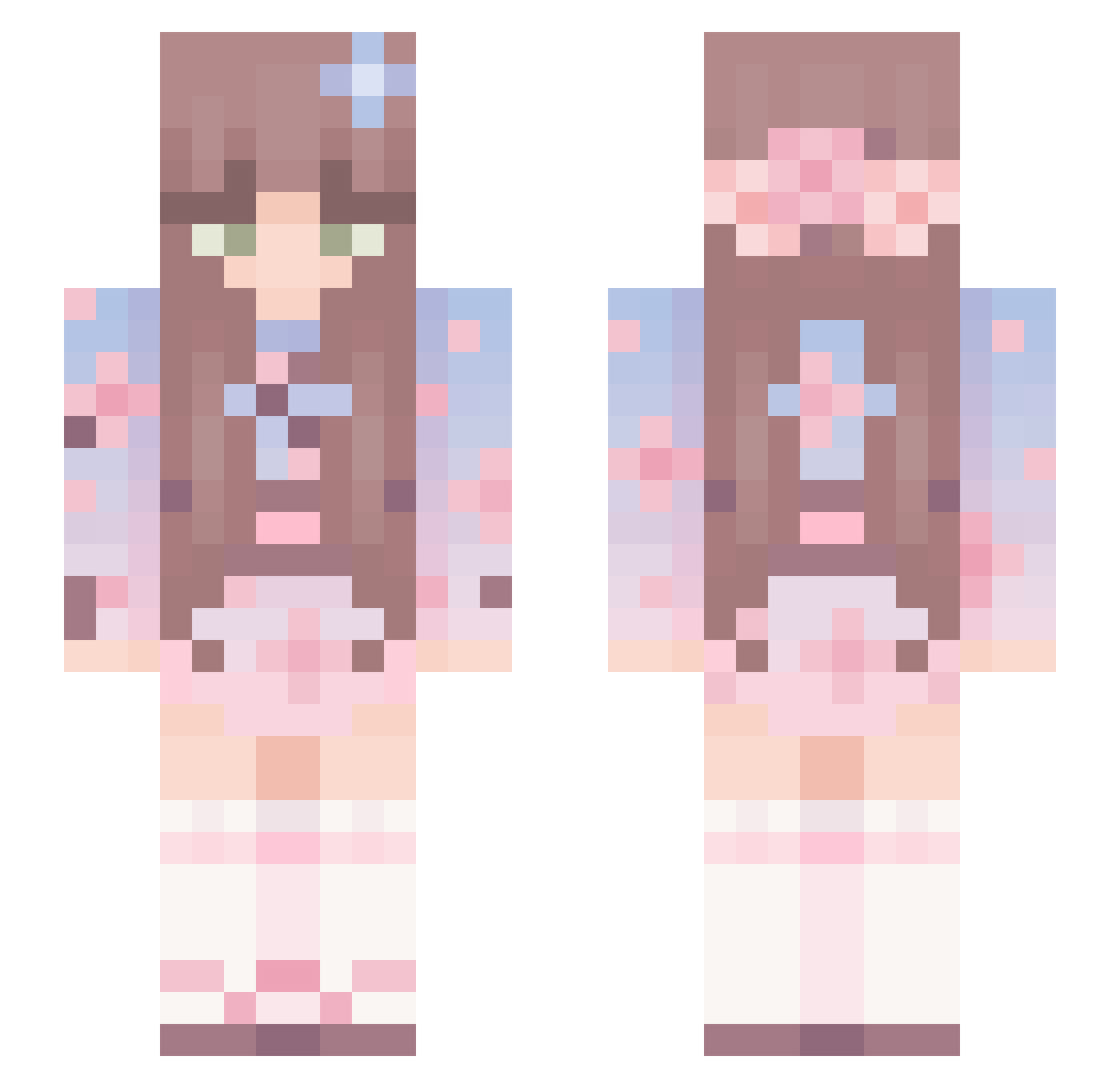 jakedog9 Minecraft skin, front and back view