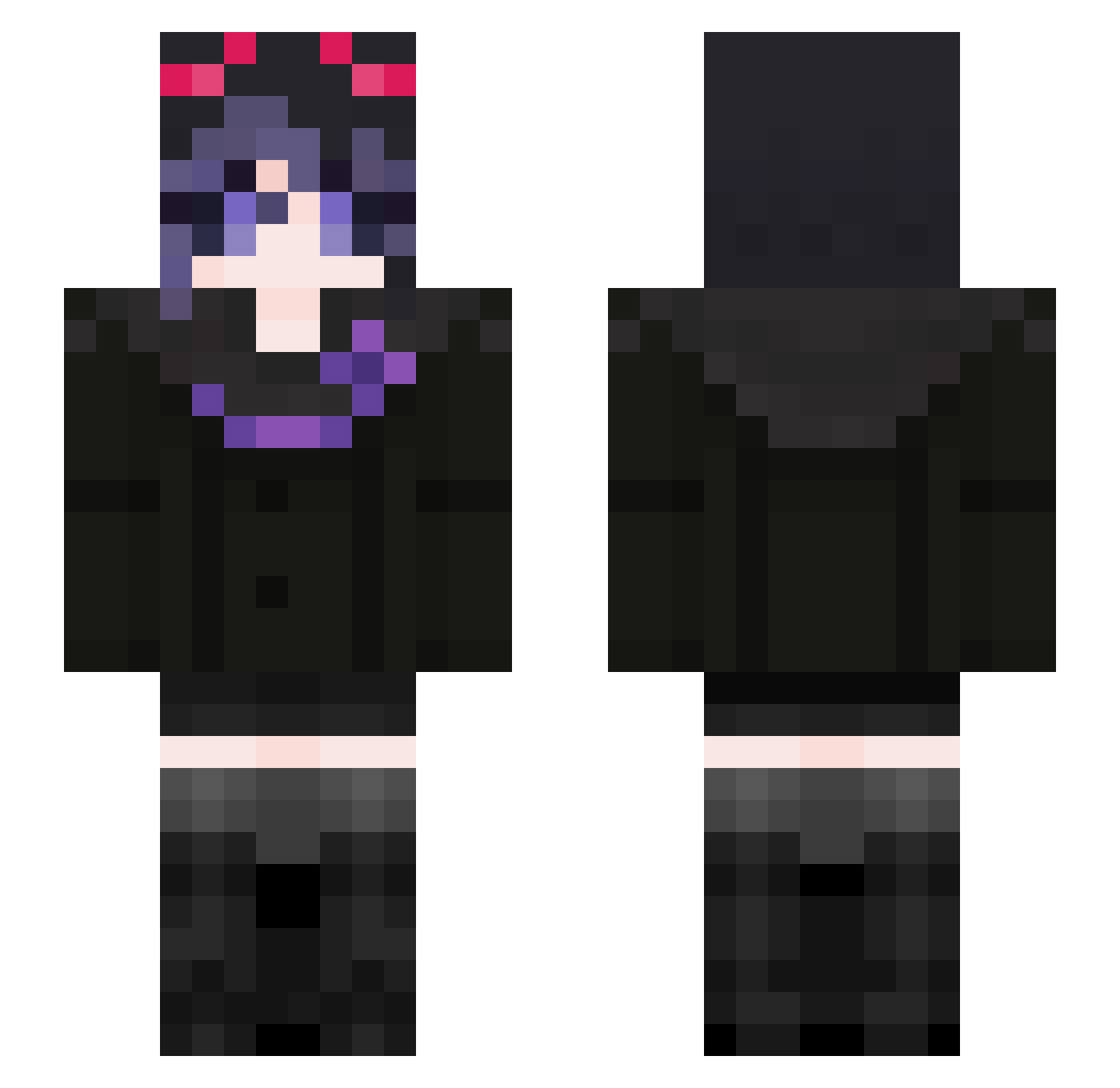 _Evilest Minecraft skin, front and back view