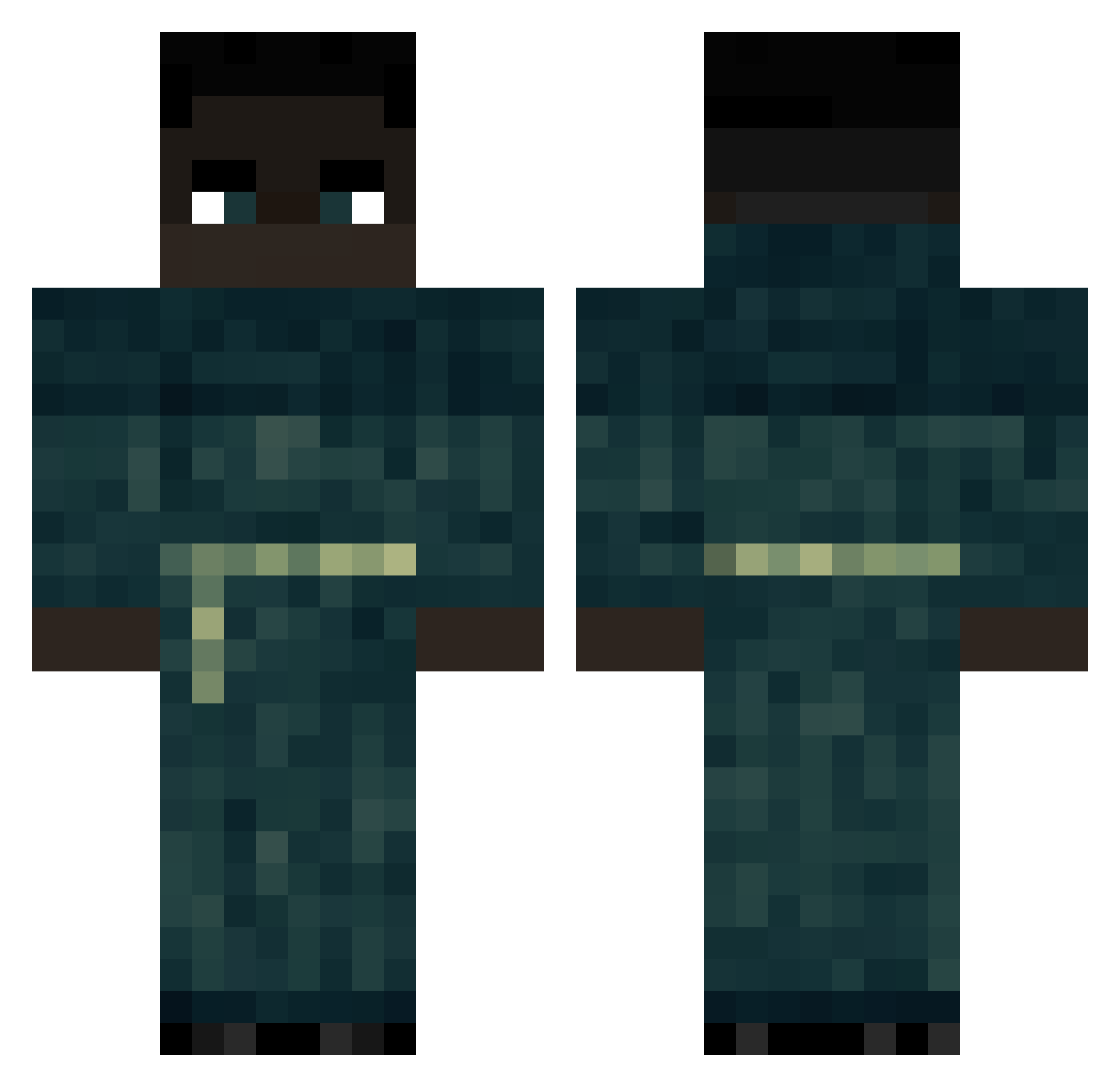 SirGuardo Minecraft skin, front and back view