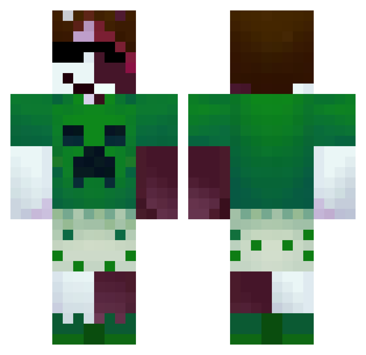 darylwithaspoon Minecraft skin, front and back view
