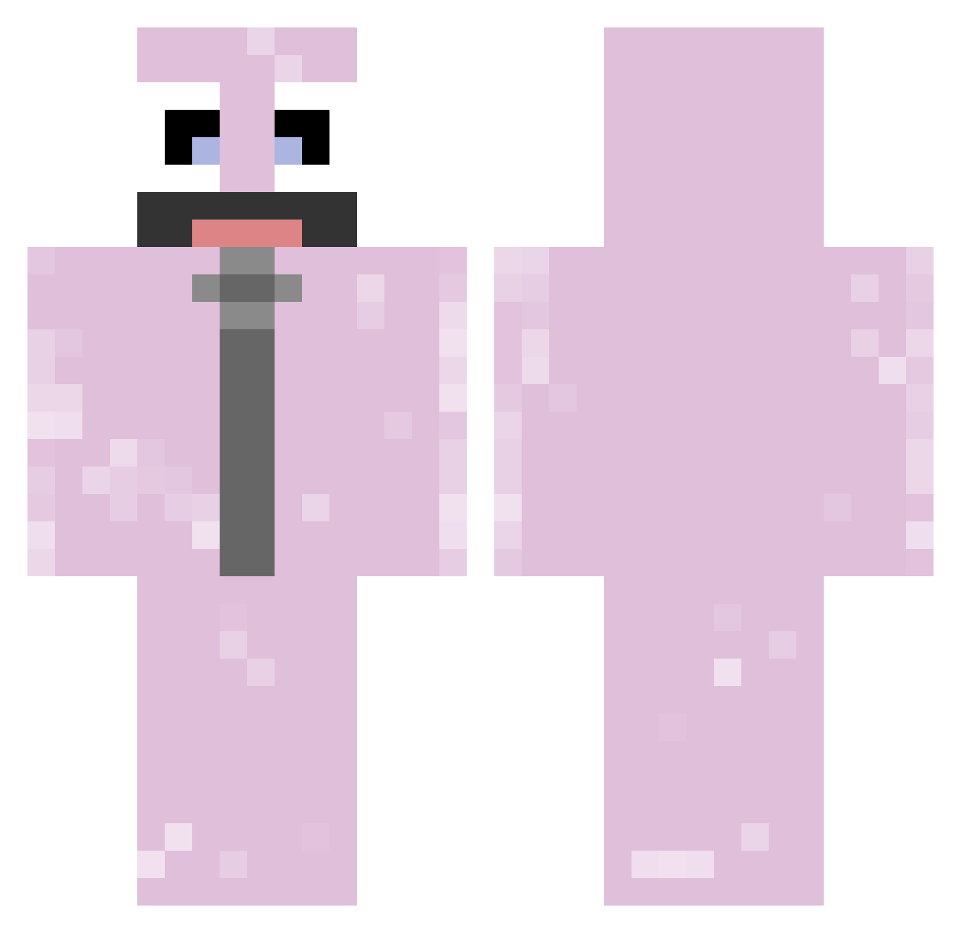 xKetoblu Minecraft skin, front and back view