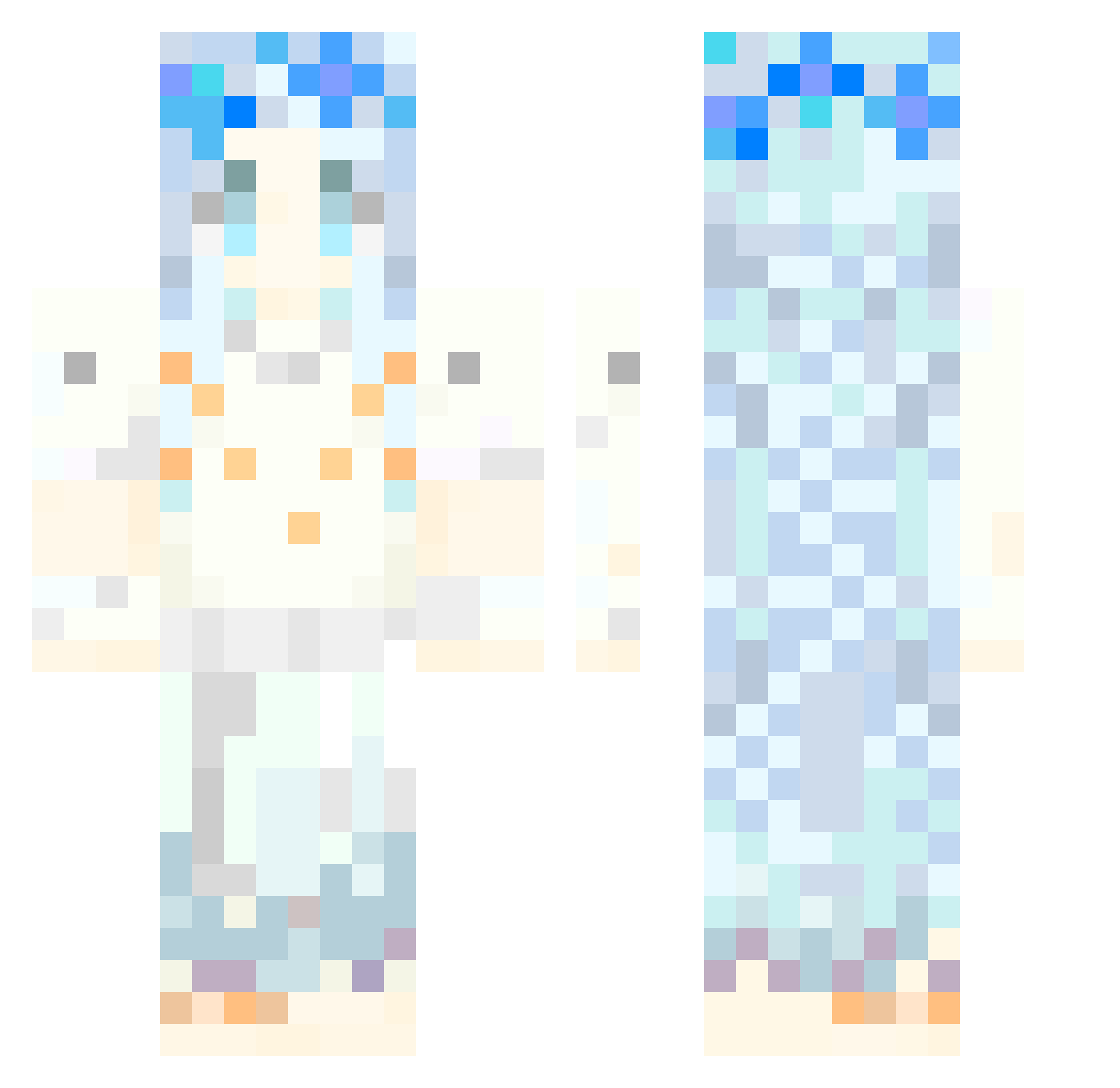 Atlas_112 Minecraft skin, front and back view